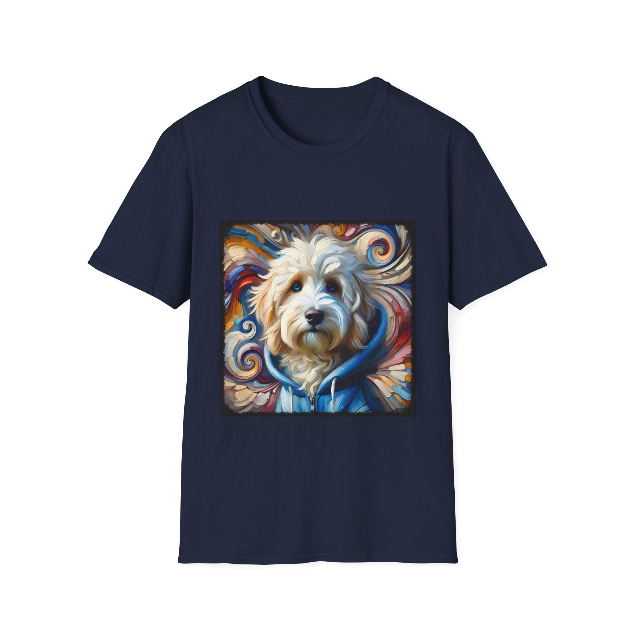 Sheepadoodle Blue Hoodie Swirl | Unisex Dog T-Shirt