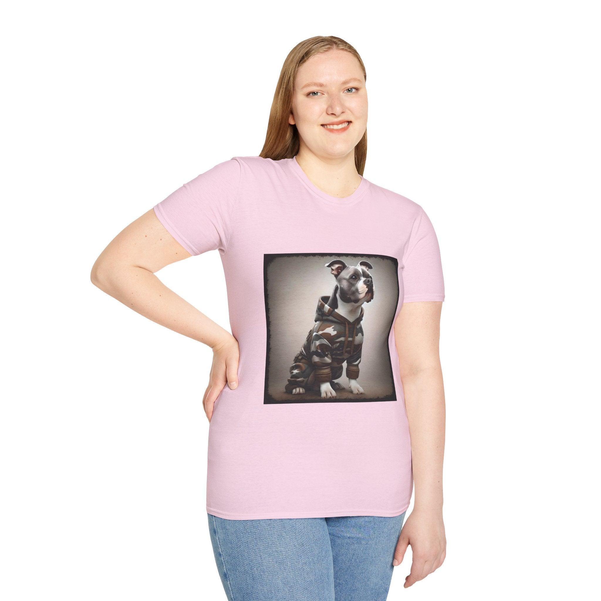American Pit Bull Terrier Camo Cutie | Unisex Dog T-Shirt