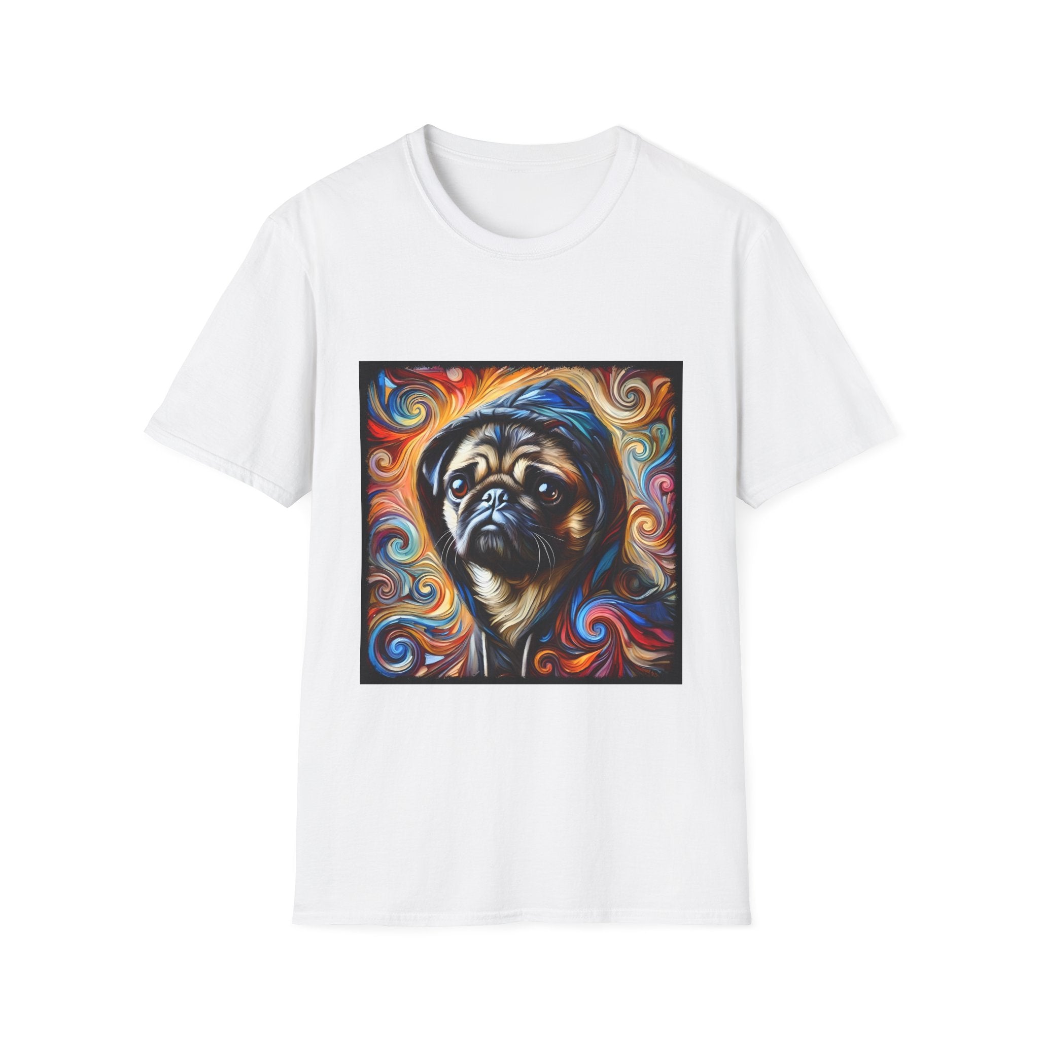 Pug Relaxed Swirl | Unisex Dog T-Shirt