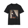 Bernese Mountain Dog Denim Darling | Unisex Dog T-Shirt