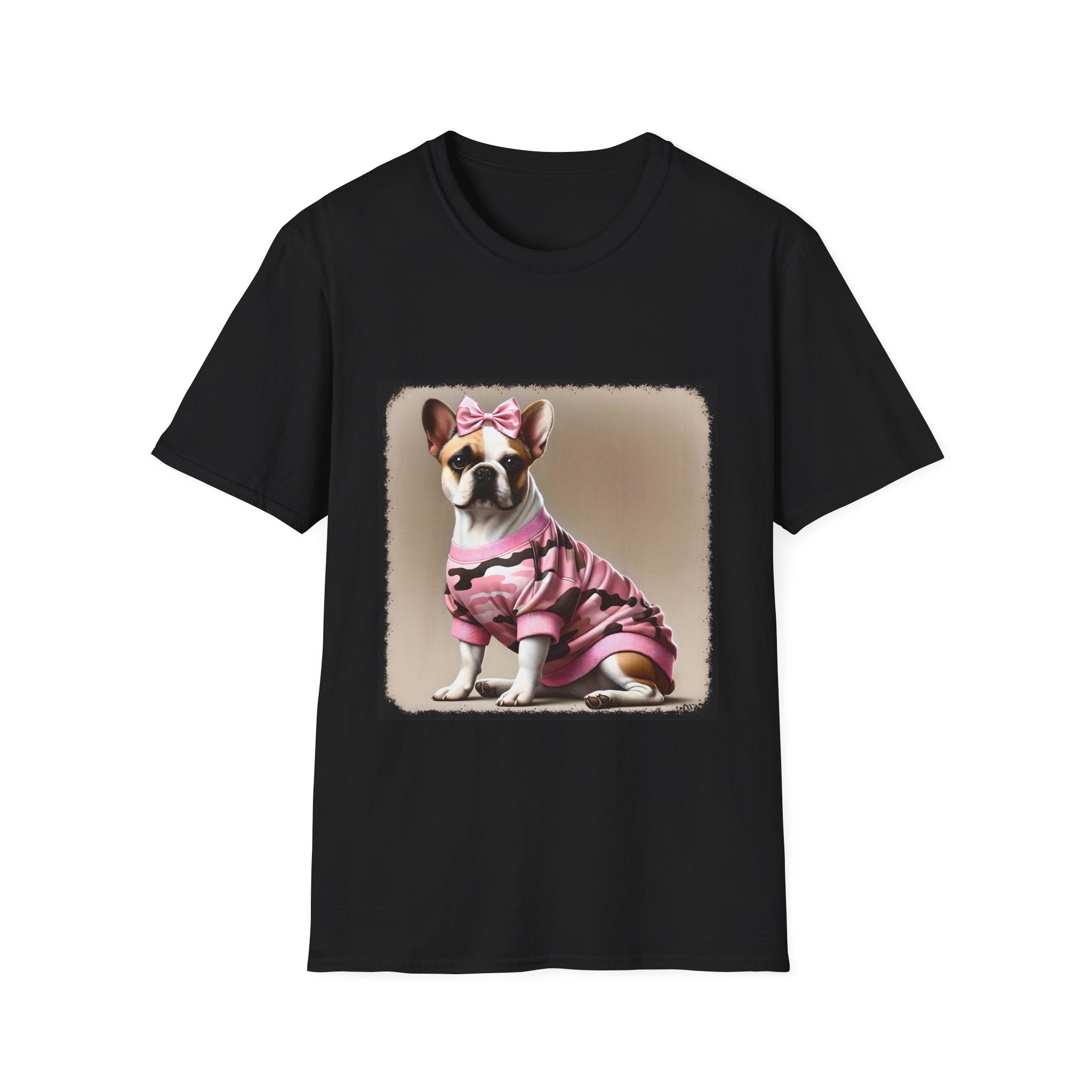 French Bulldog Camo Chic | Unisex Dog T-Shirt