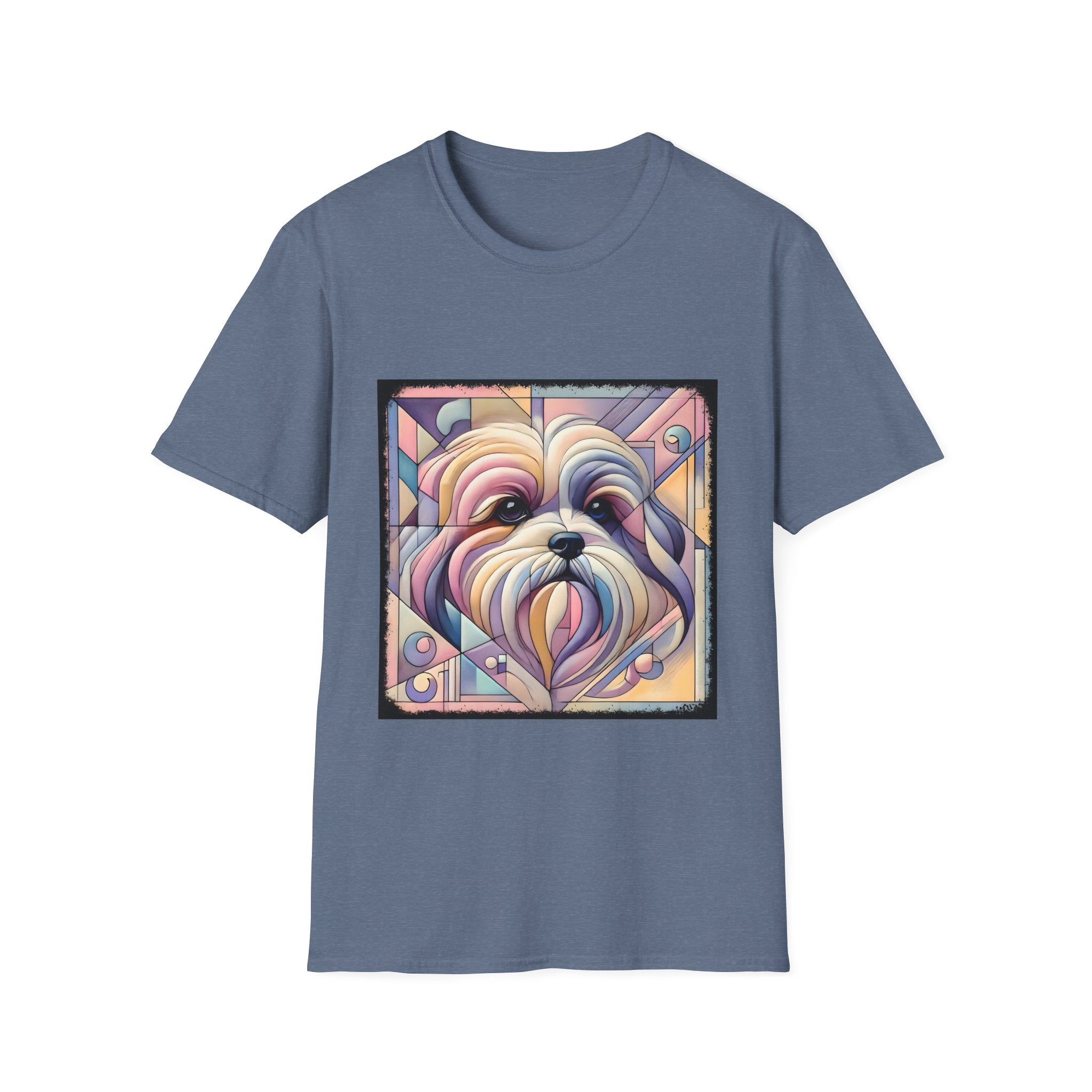 Lhasa Apso Pastel Geometric | Unisex Dog T-Shirt