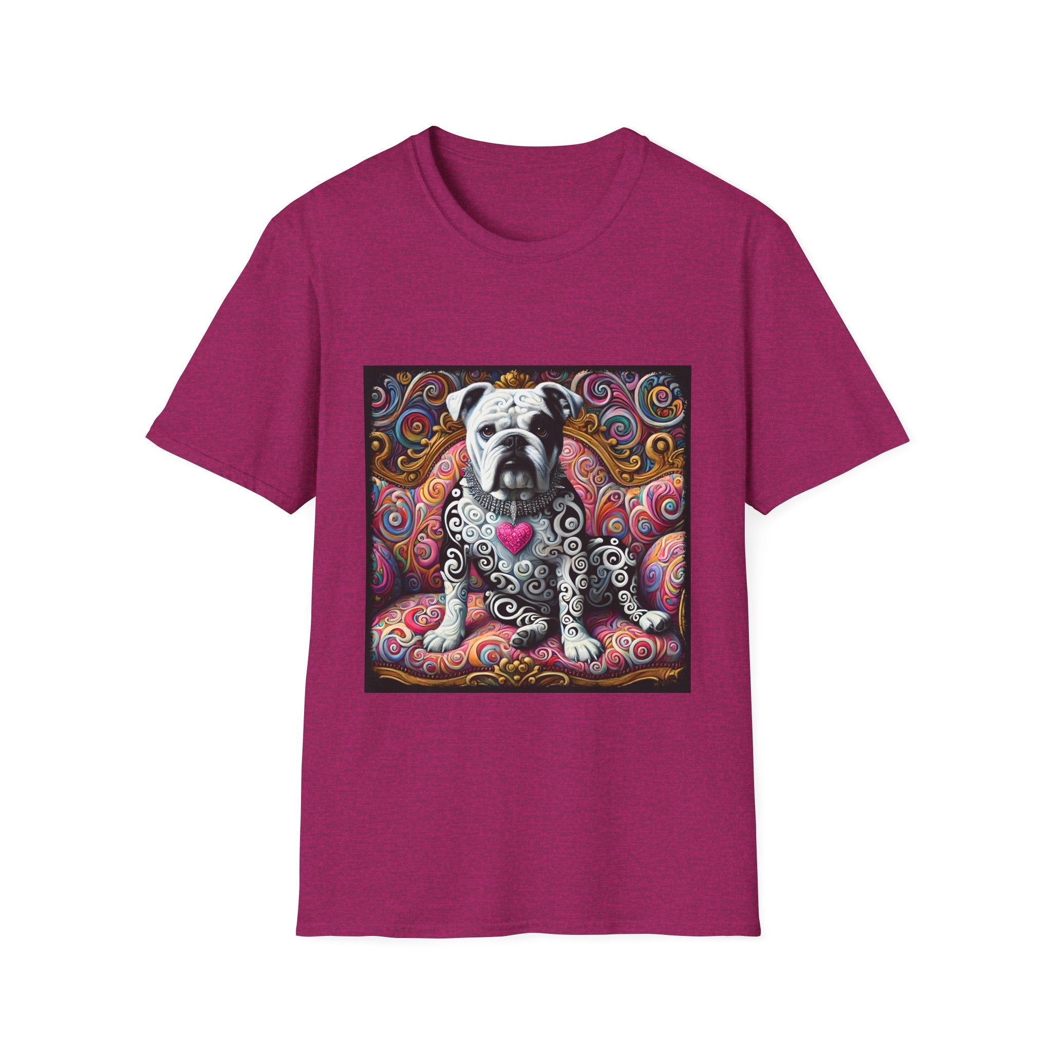 Bulldog Love Swirl | Unisex Dog T-Shirt