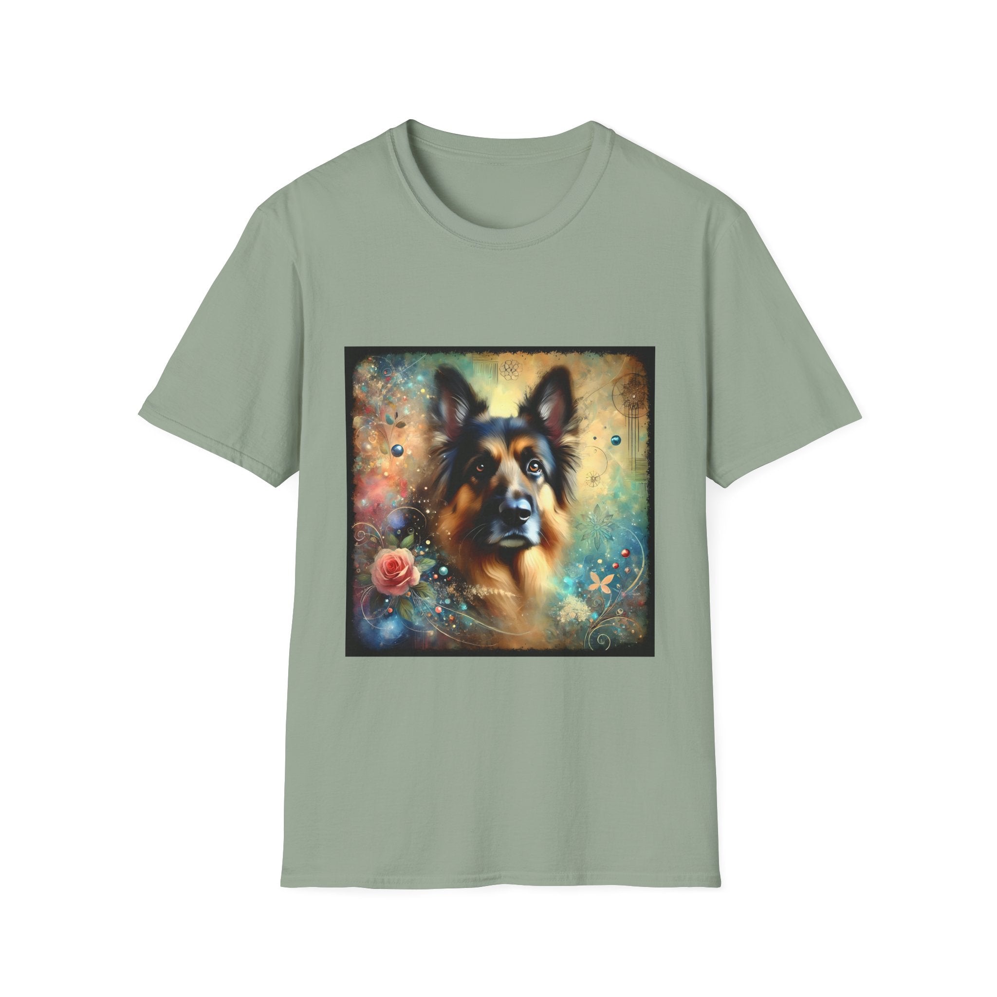 German Shepherd Rose Classic | Unisex Dog T-Shirt