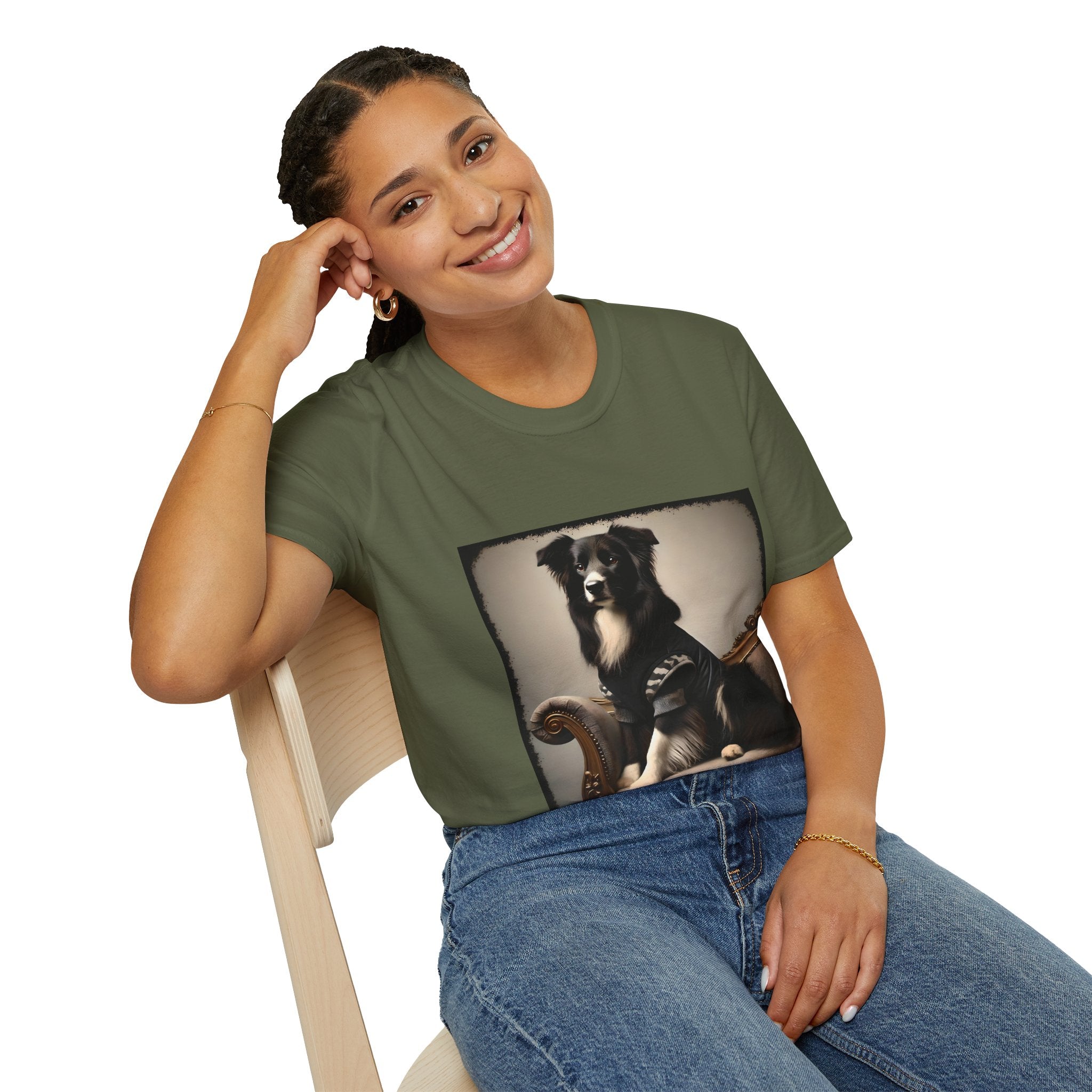 Border Collie Camo Charm | Unisex Dog T-Shirt