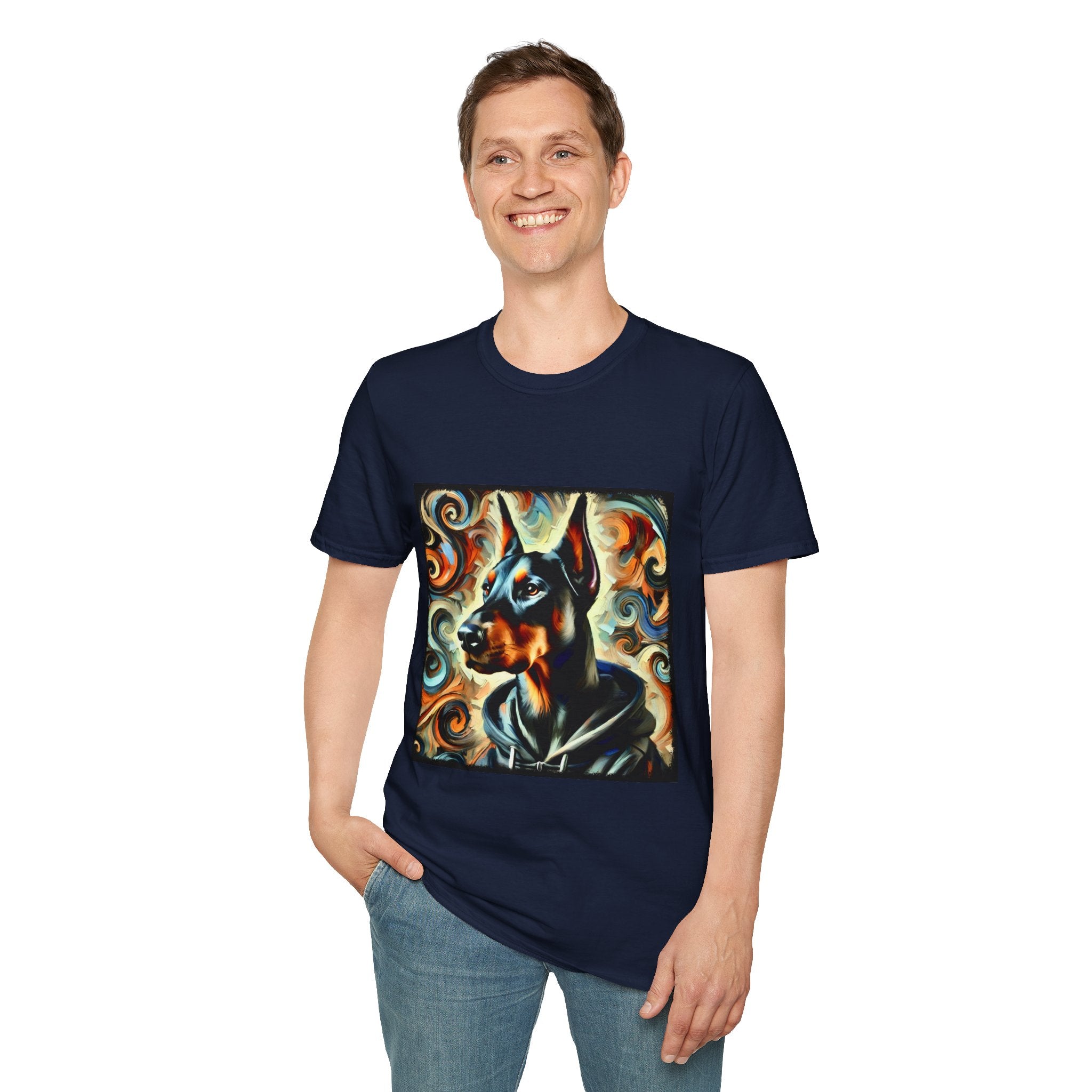 Doberman Pinscher Rugged Swirl | Unisex Dog T-Shirt