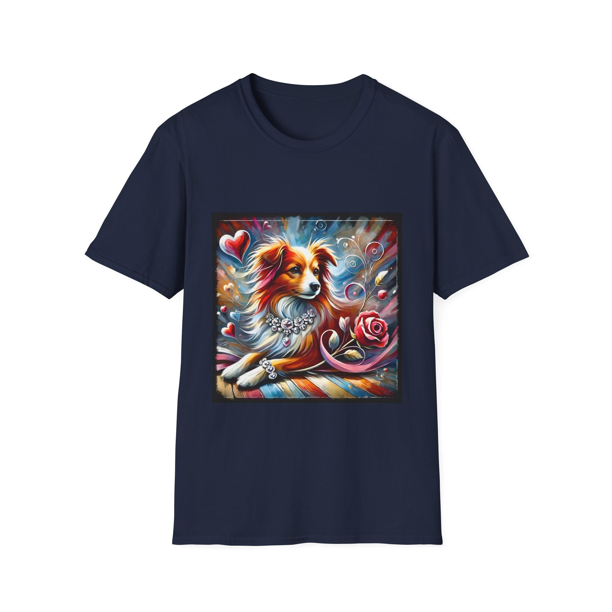 Miniature American Shepherd Diamond Heart Classic | Unisex Dog T-Shirt