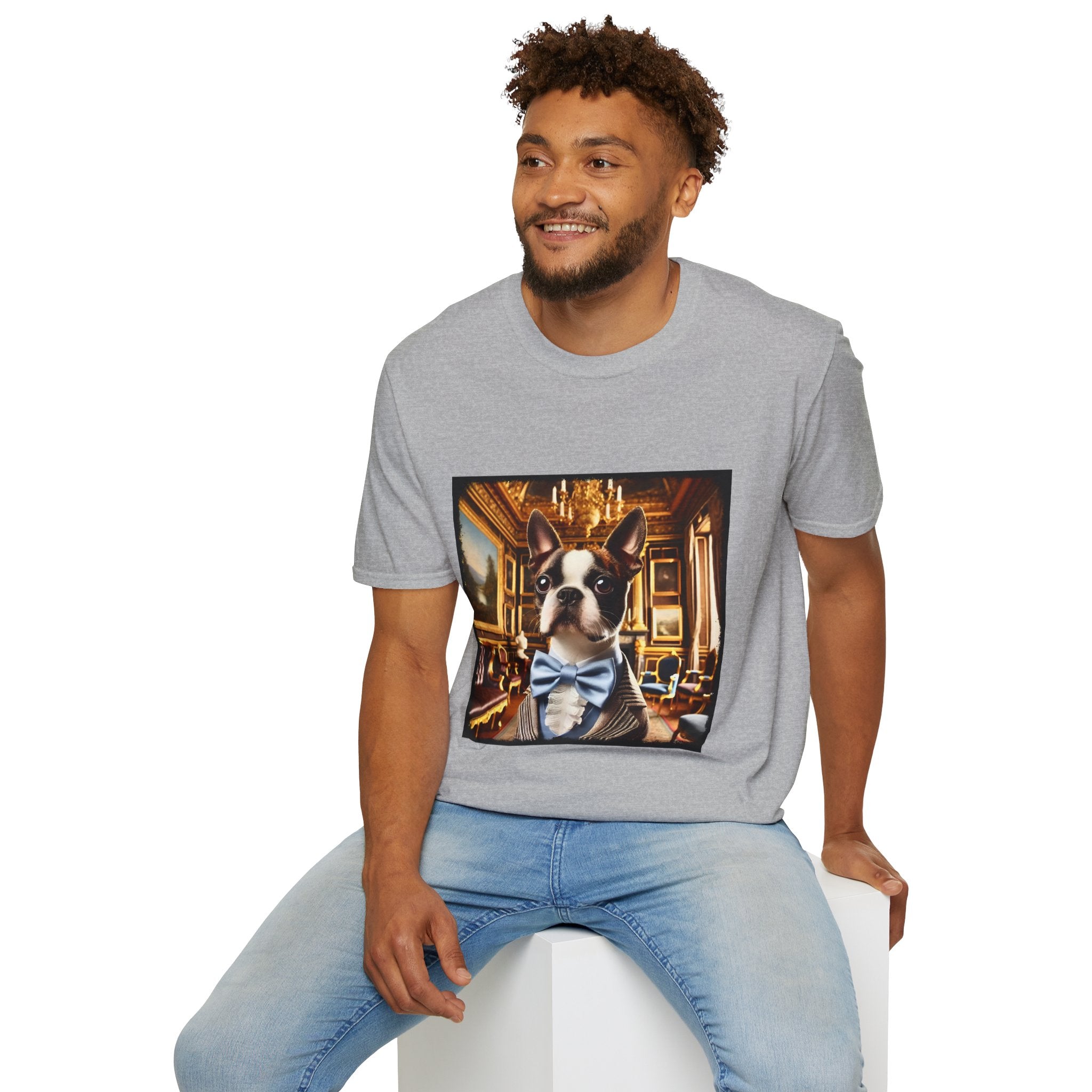 Boston Terrier Rich Rougue | Unisex Dog T-Shirt