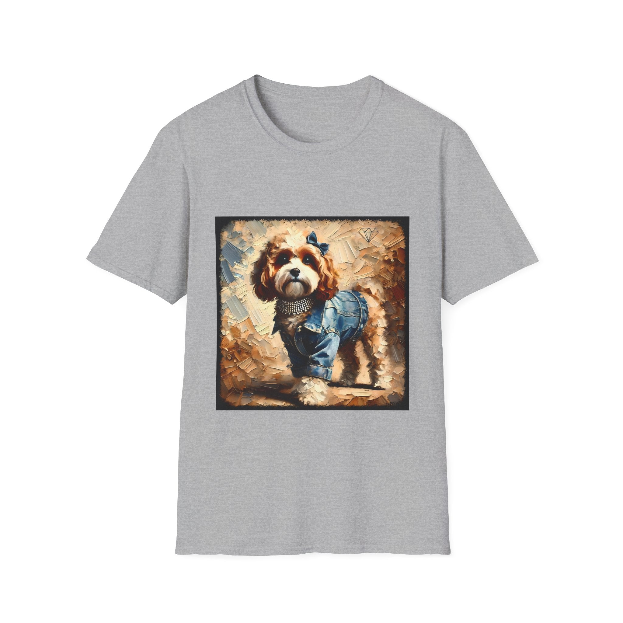 Cavapoo Denim Diva Classic | Unisex Dog T-Shirt
