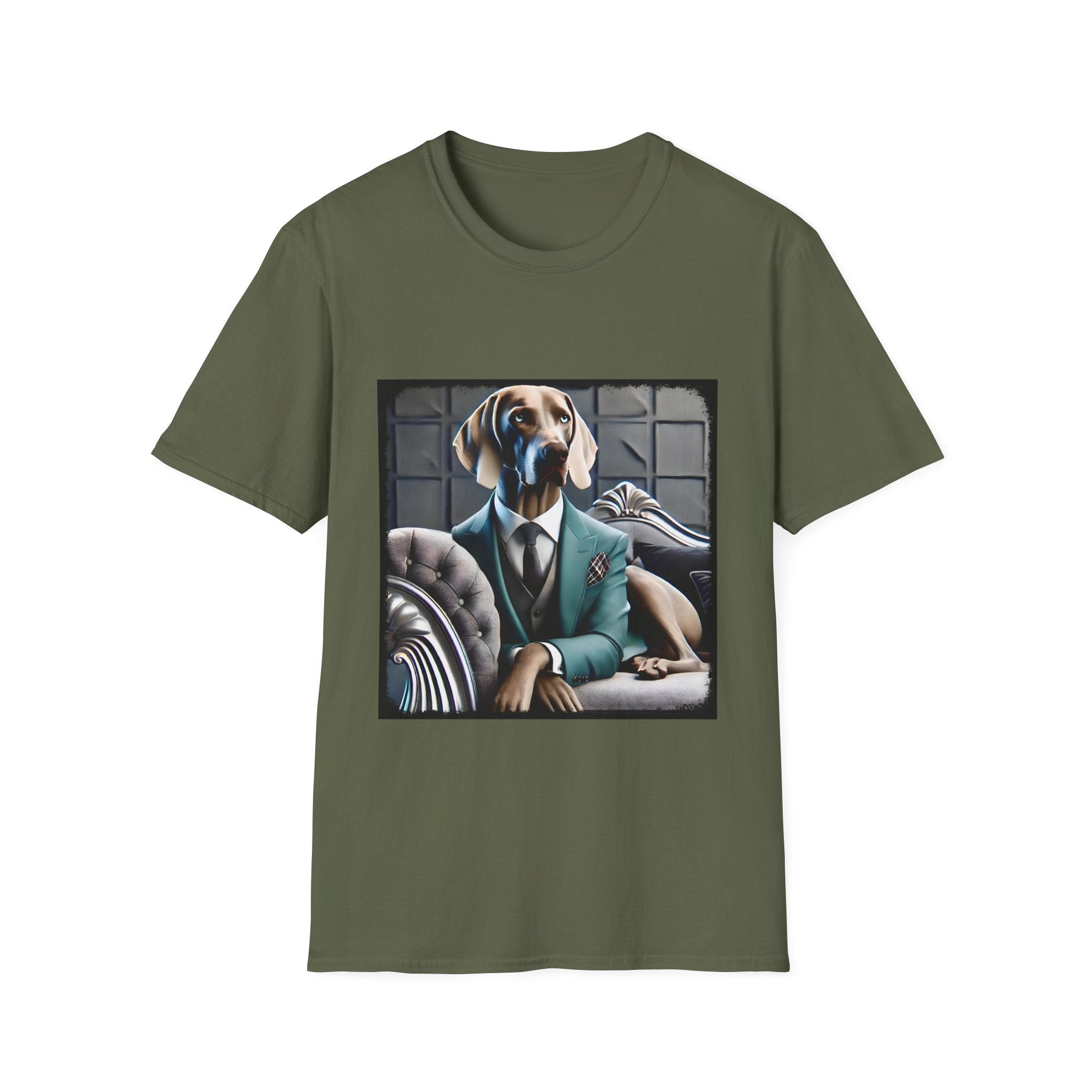 Weimaraner Teal Gent | Unisex Dog T-Shirt