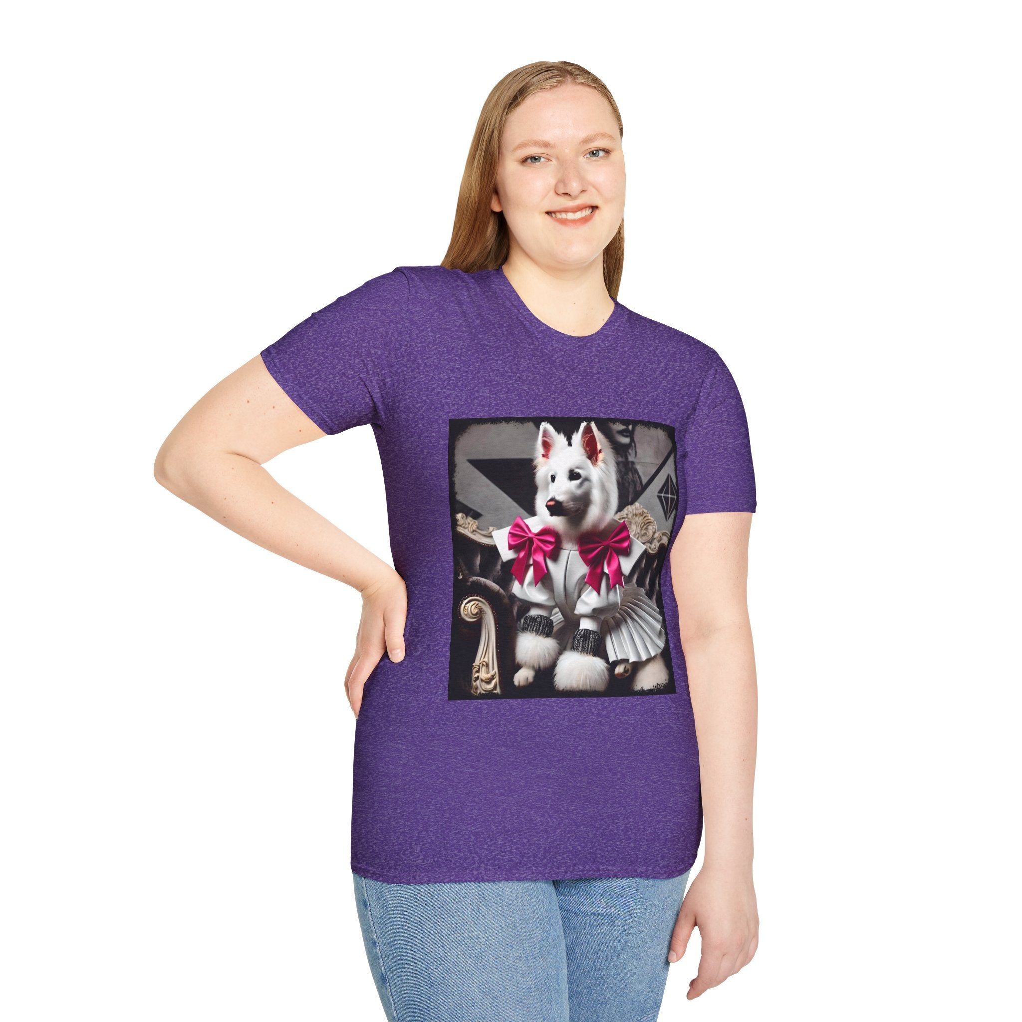German Shepherd Pink Bow Rocker | Unisex Dog T-Shirt