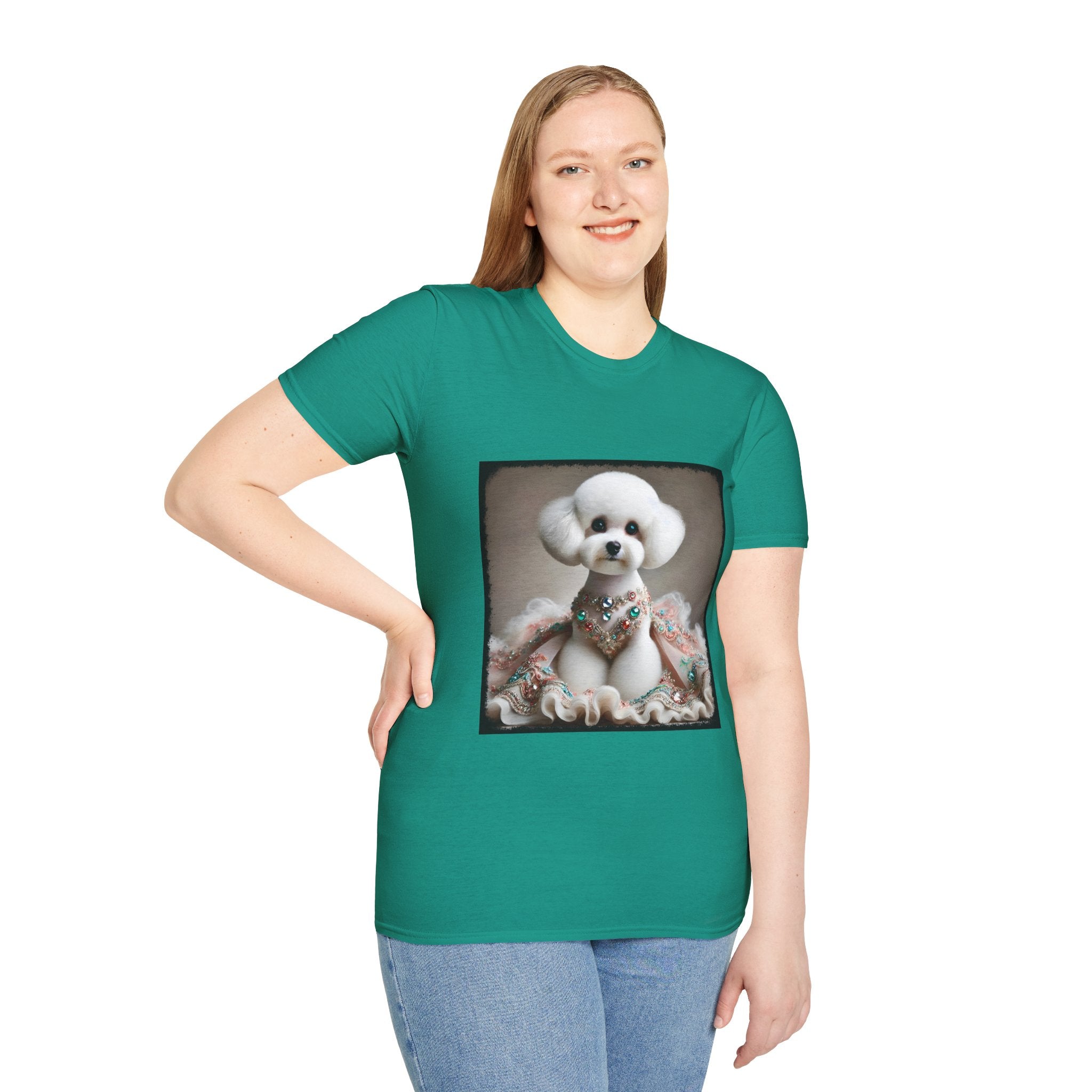 Bichon Frise Jeweled Beauty | Unisex Dog T-Shirt