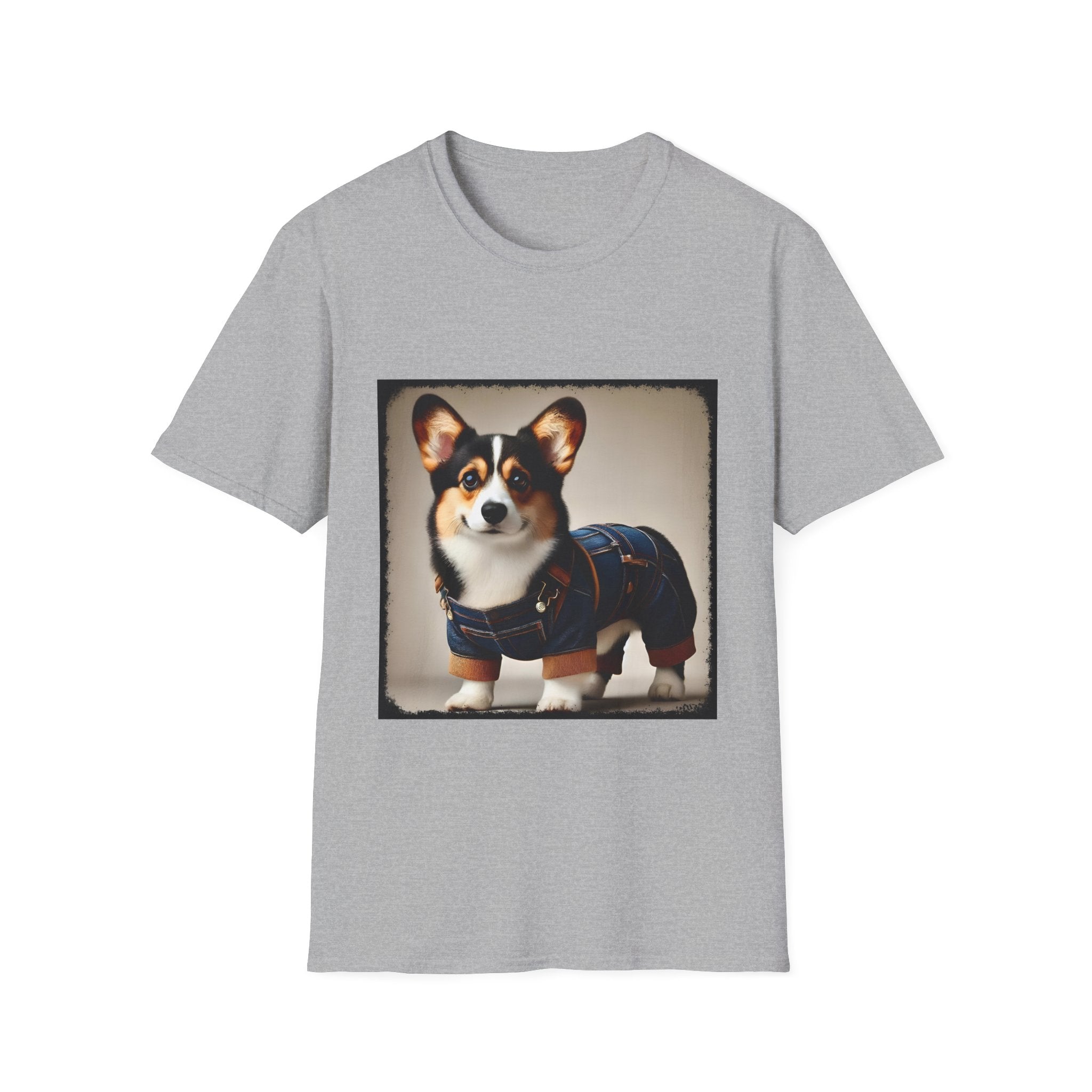 Pembroke Welsh Corgi Denim Doll | Unisex Dog T-Shirt