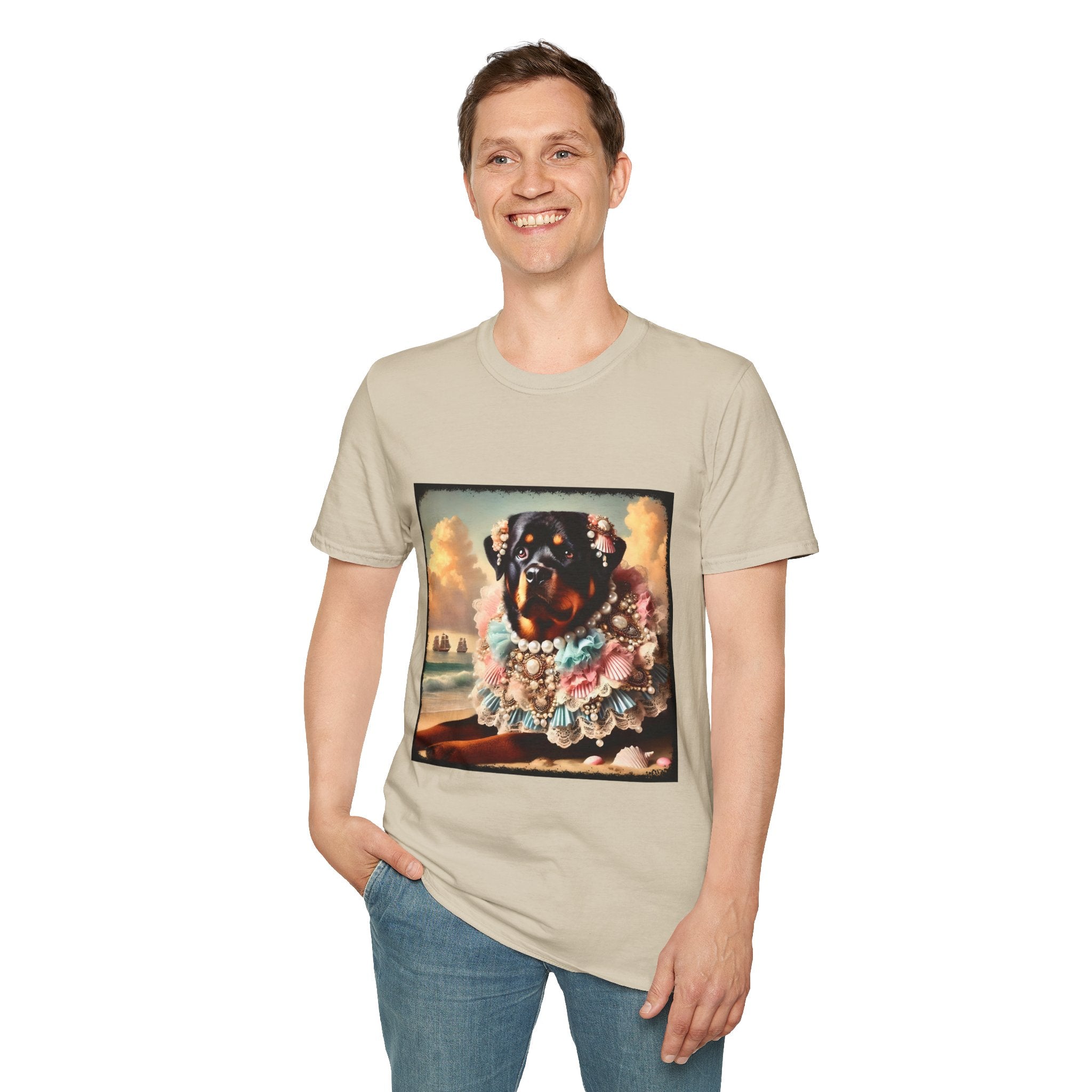 Rottweiler Beach Beauty | Unisex Dog T-Shirt