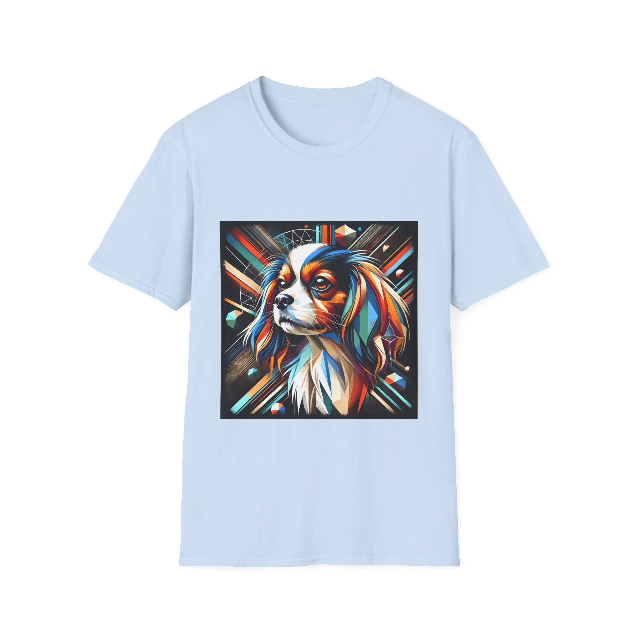 Cavalier King Charles Spaniel Multicolored Geometric | Unisex Dog T-Shirt