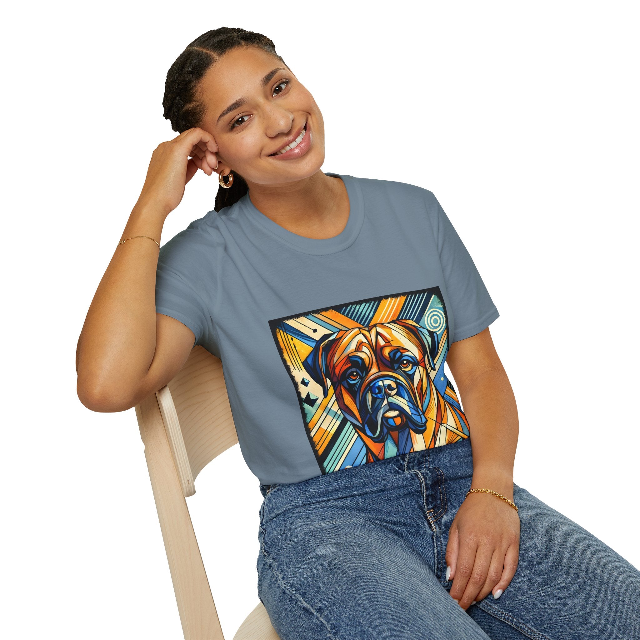 Bullmastiff Warm Geometric | Unisex Dog T-Shirt