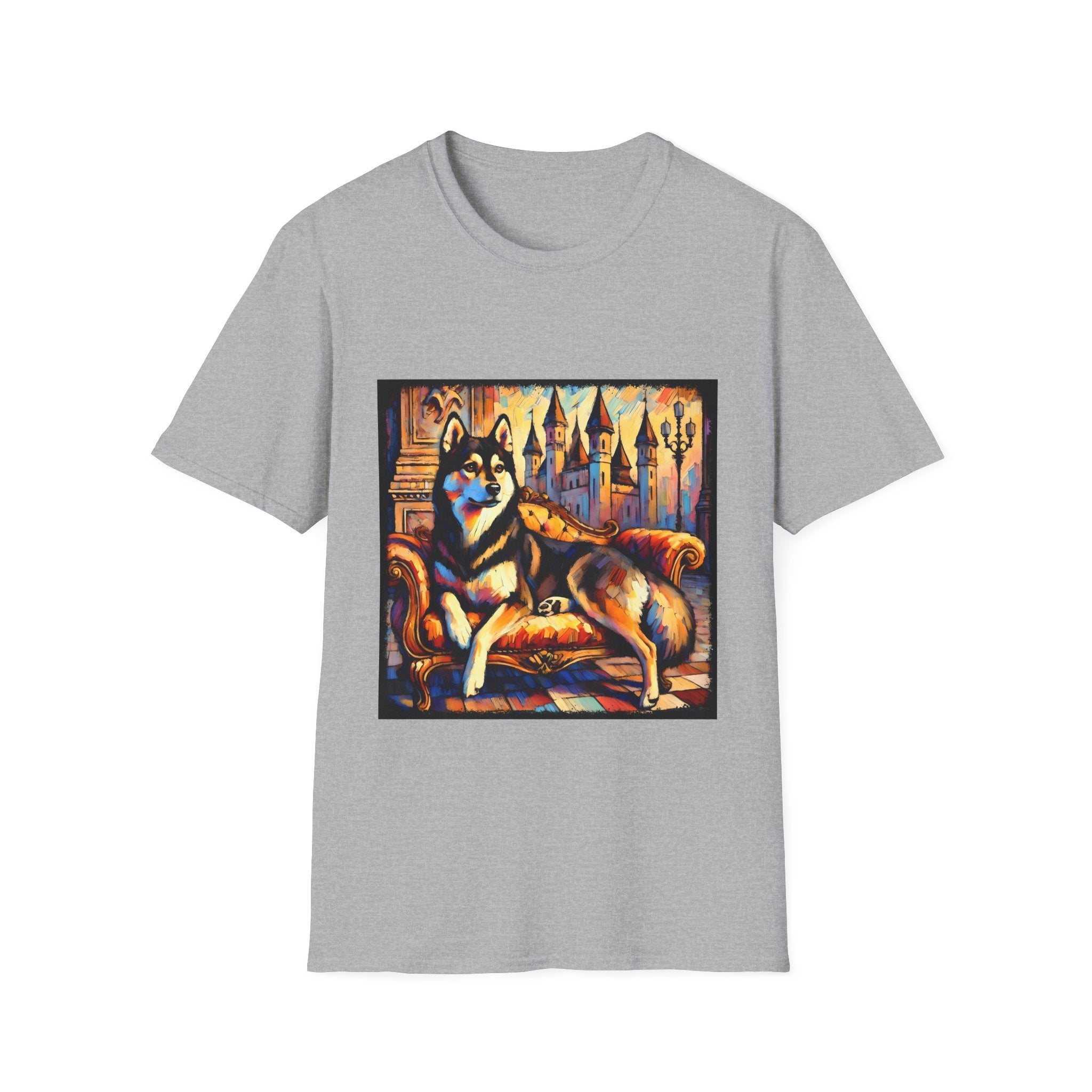 Siberian Husky Watercolor Classic | Unisex Dog T-Shirt