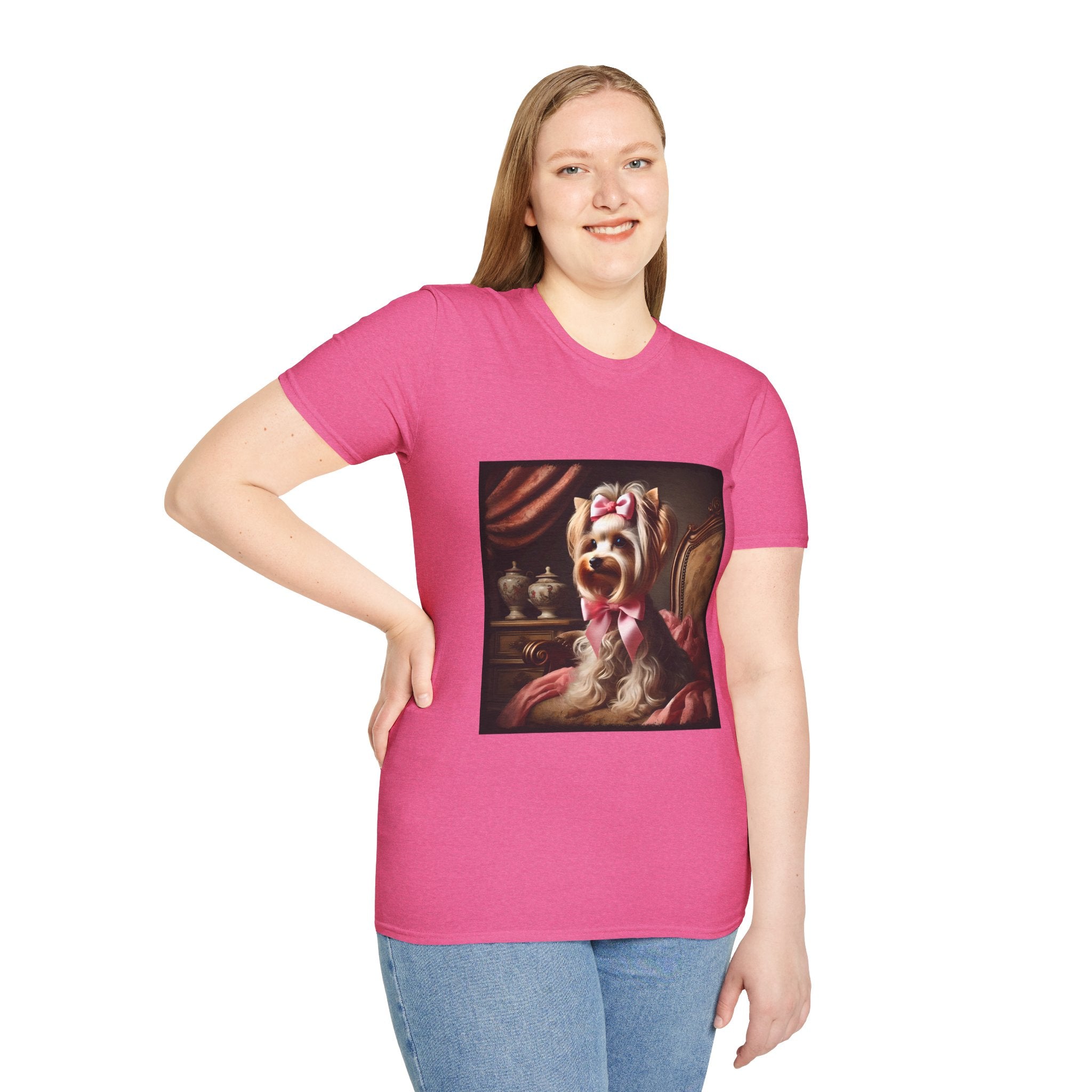 Yorkshire Terrier Pink Bow Princess | Unisex Dog T-Shirt