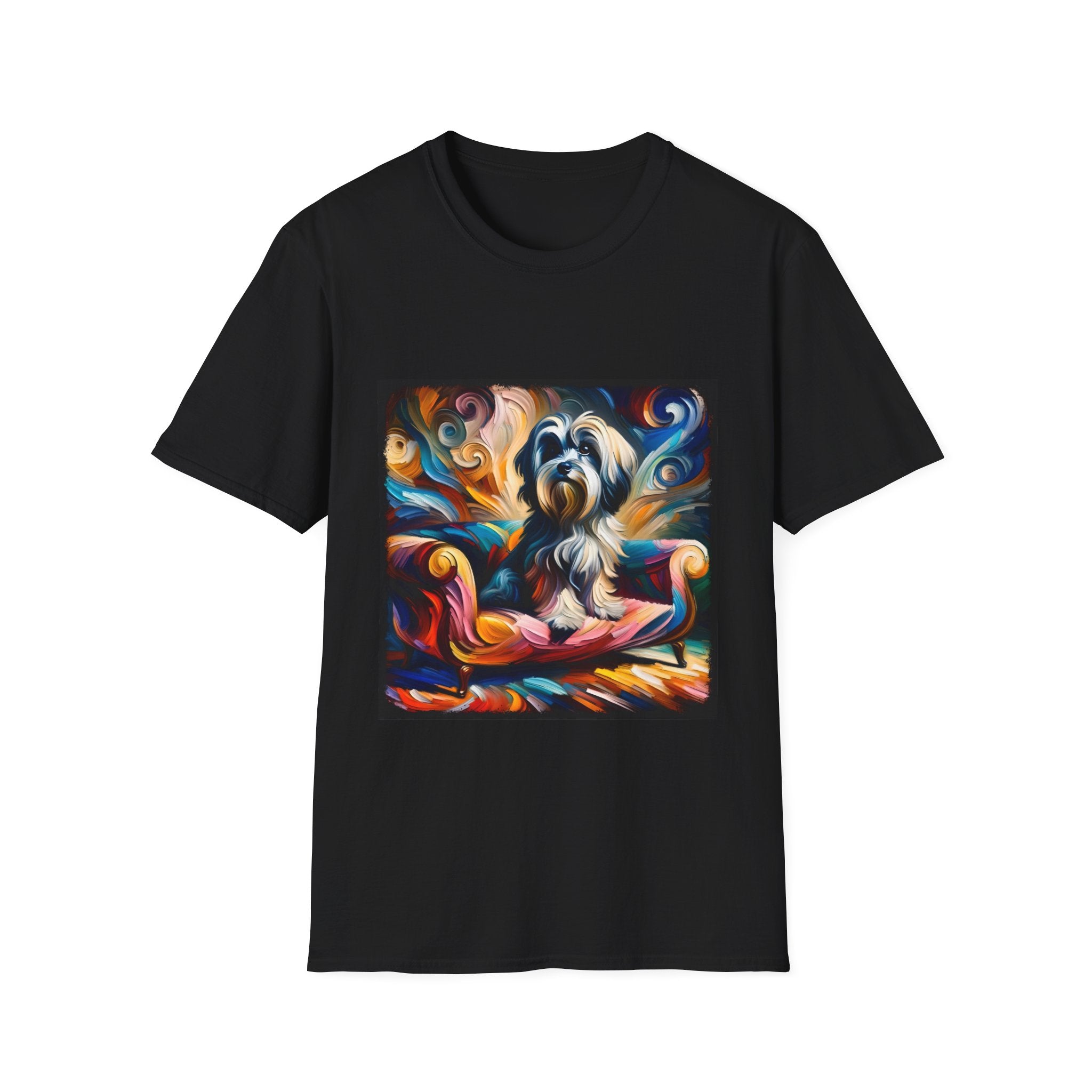 Havanese Blaze Swirl |  Unisex Dog T-Shirt