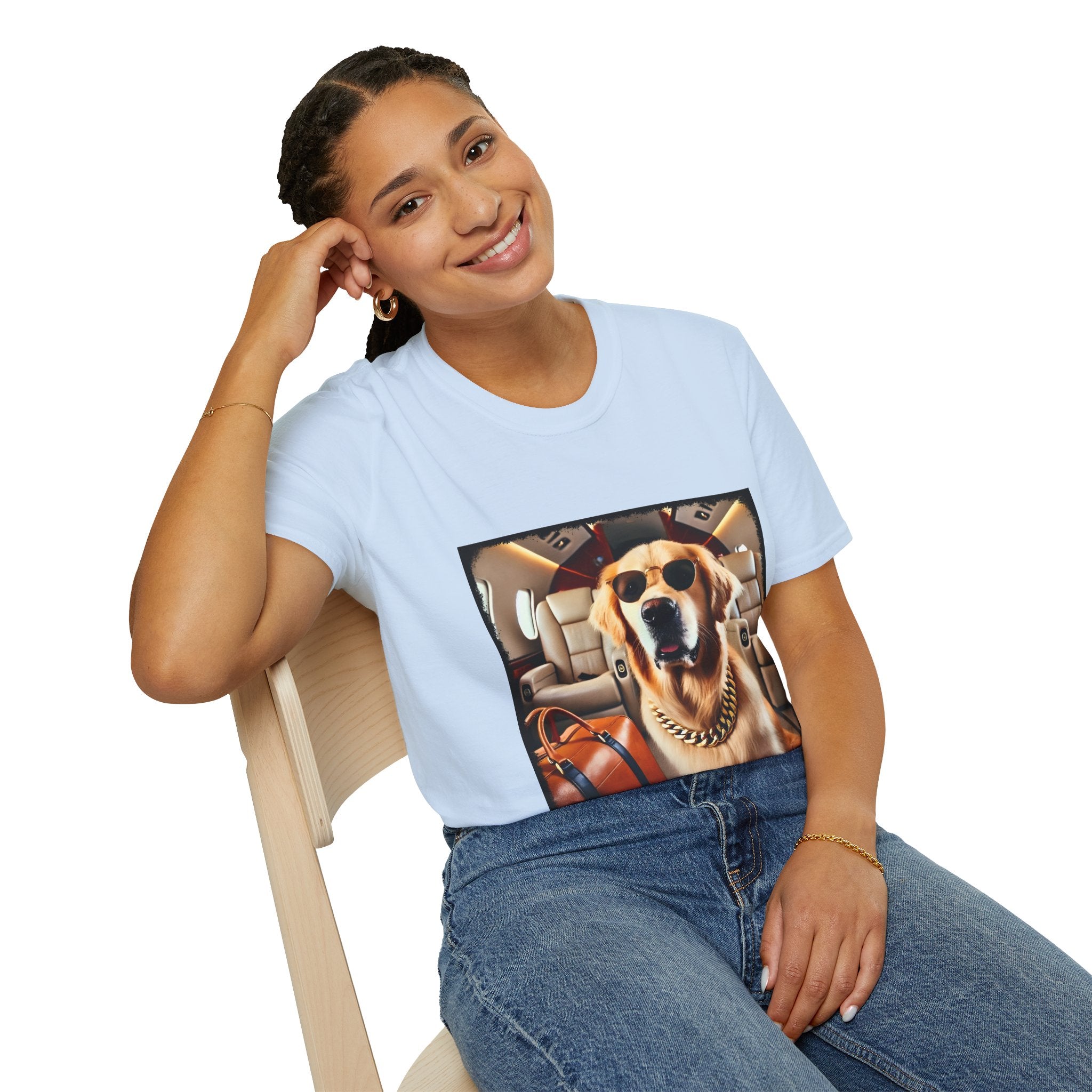 Golden Retriever Billionaire Class  | Unisex Dog T-Shirt