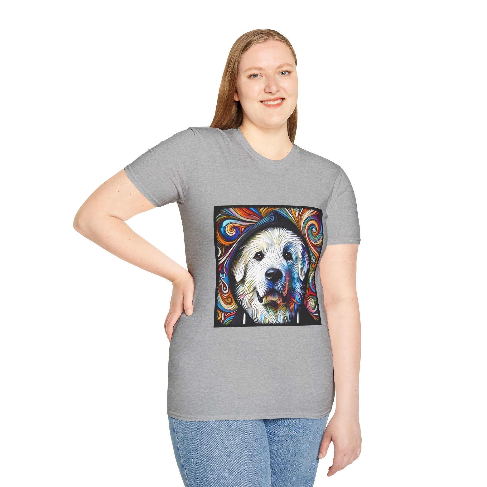 Great Pyrenees Relaxed Swirl | Unisex Dog T-Shirt