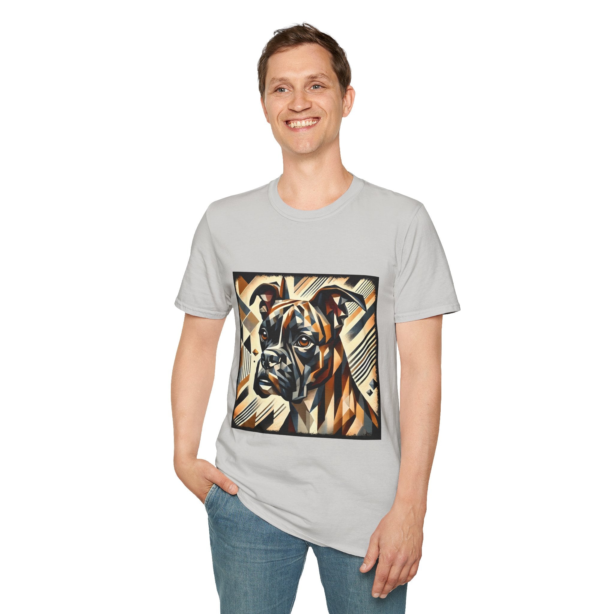 Boxer Modern Geometric | Unisex Dog T-Shirt