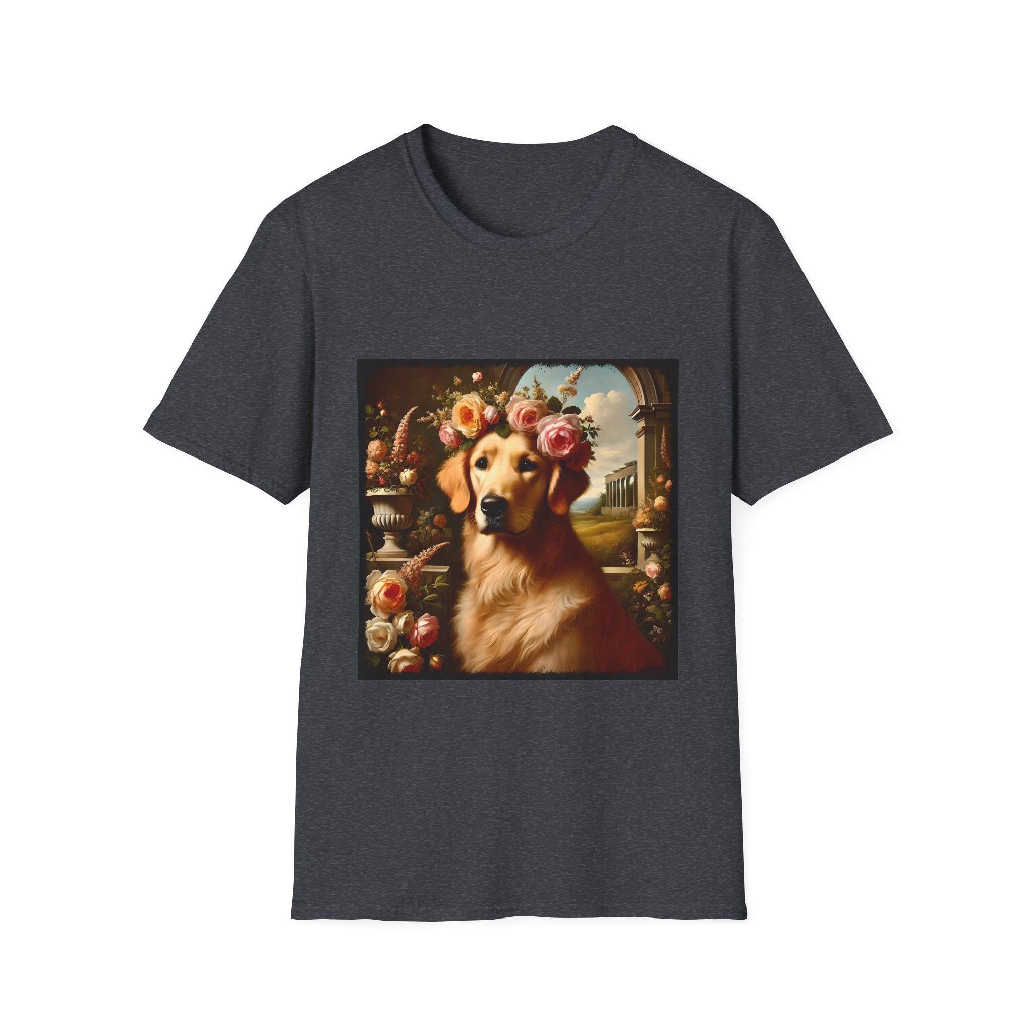 Golden Retriever Garden Bliss | Unisex Dog T-Shirt