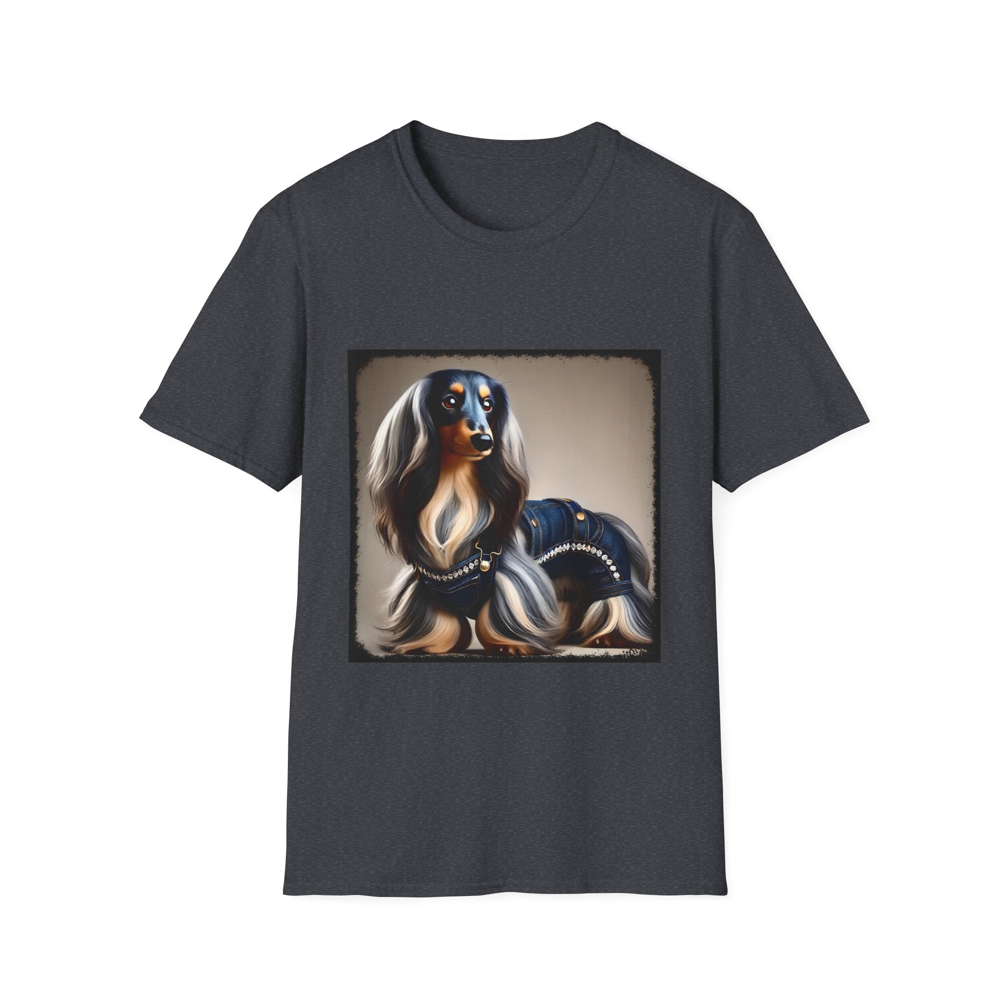 Dachshund Denim Diva | Unisex Dog T-Shirt