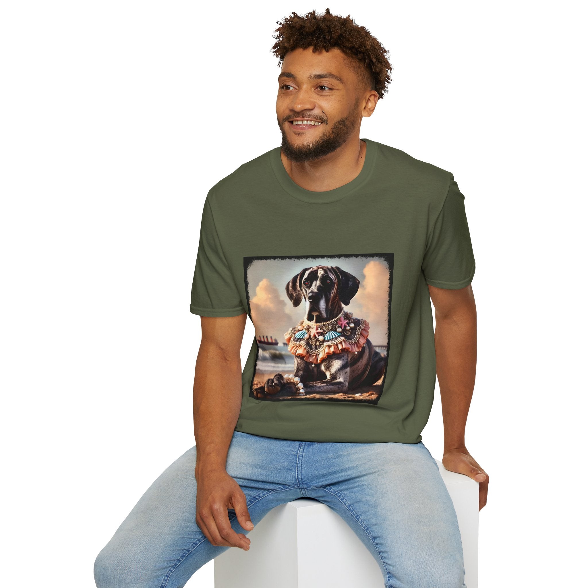 Great Dane Beach Brindle | Unisex Dog T-Shirt