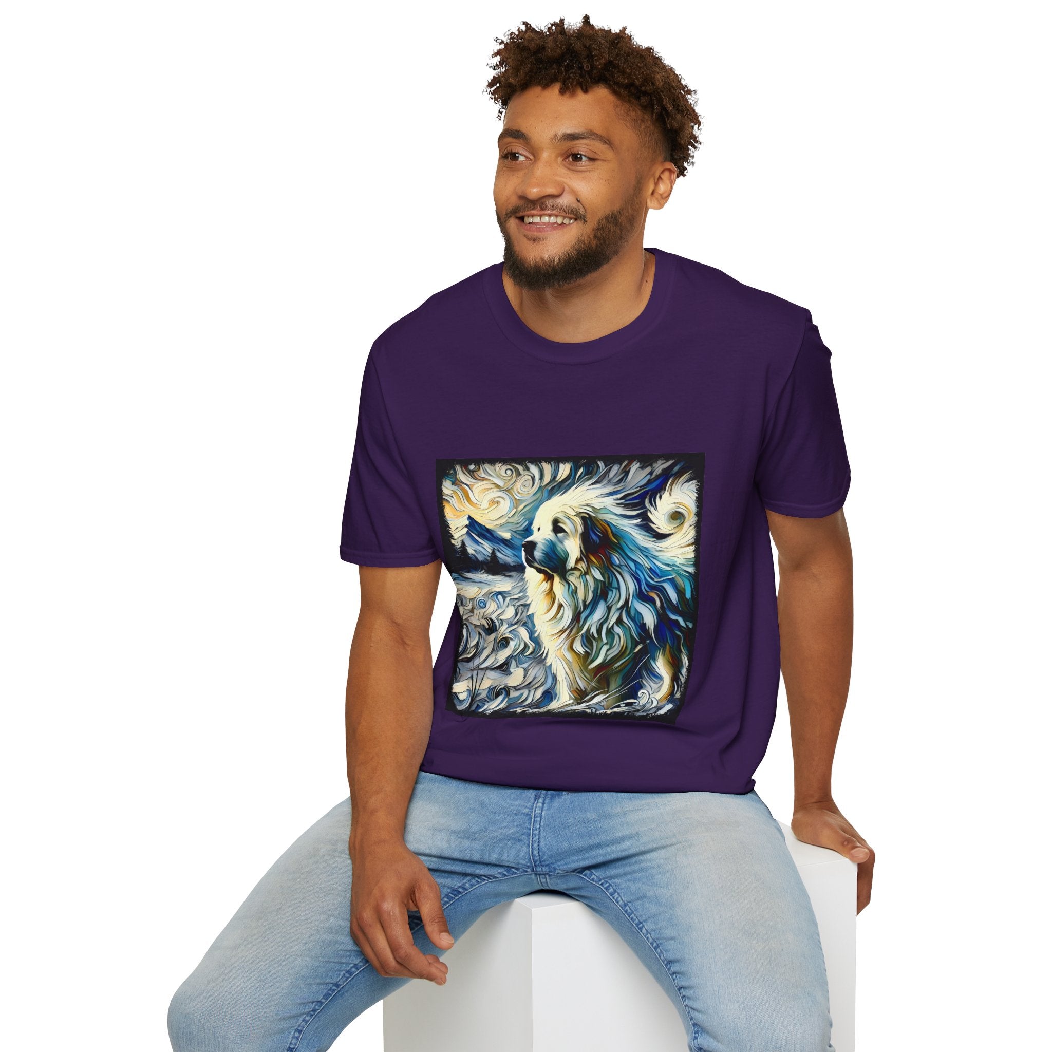 Great Pyrenees Snow Swirl | Unisex Dog T-Shirt