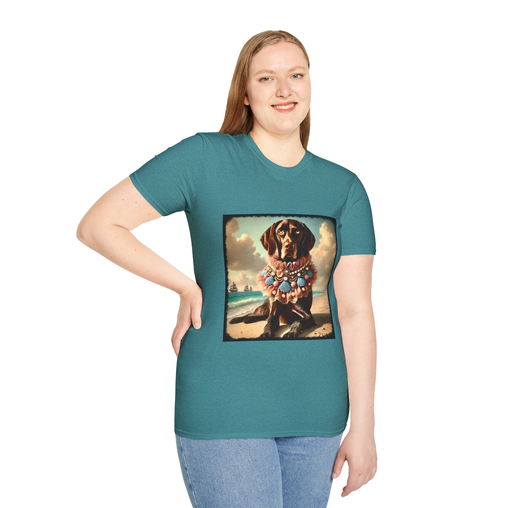 German Shorthaired Pointer Beach Babe | Unisex Dog T-Shirt