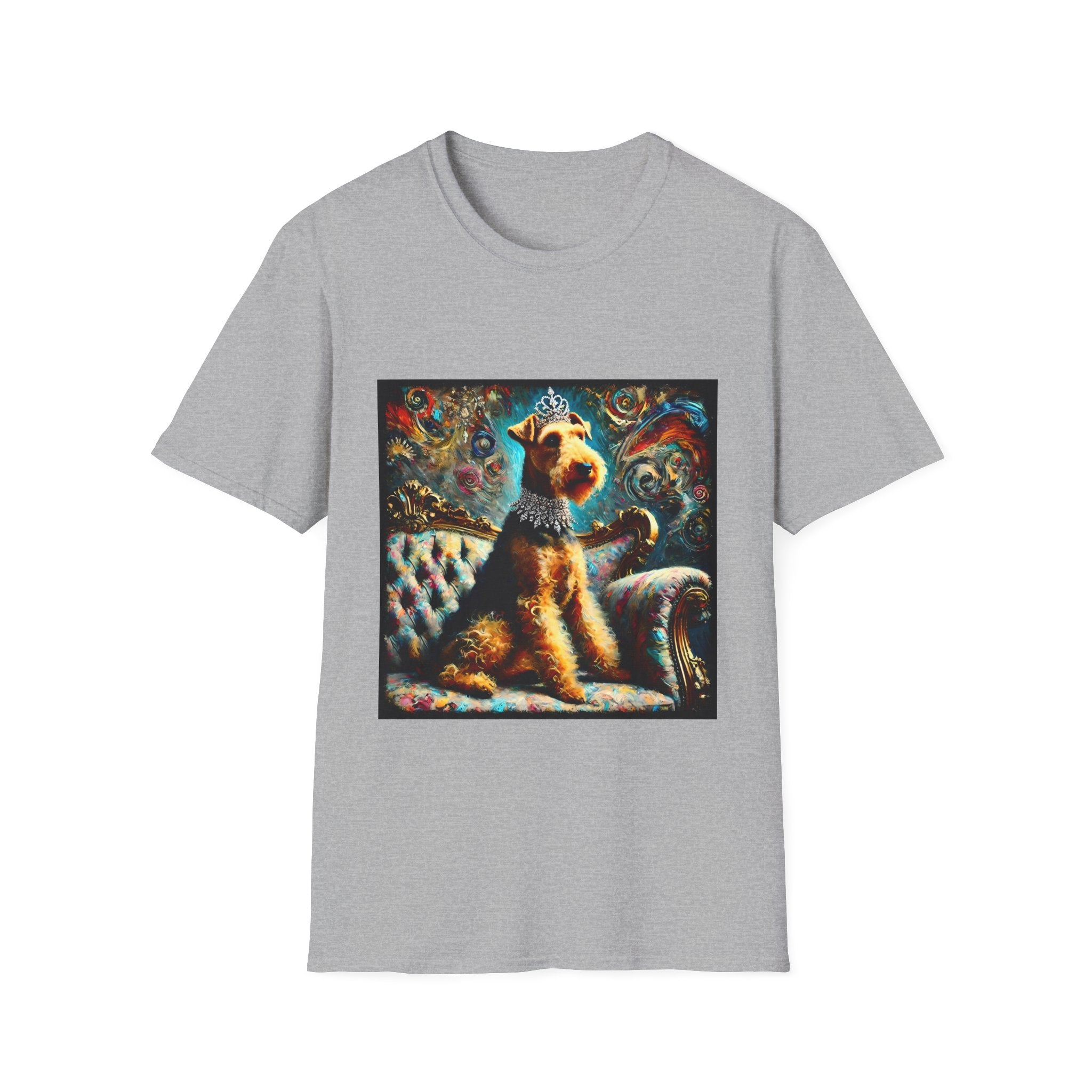 Airedale Terrier Diamond Princess Swirl | Unisex Dog T-Shirt