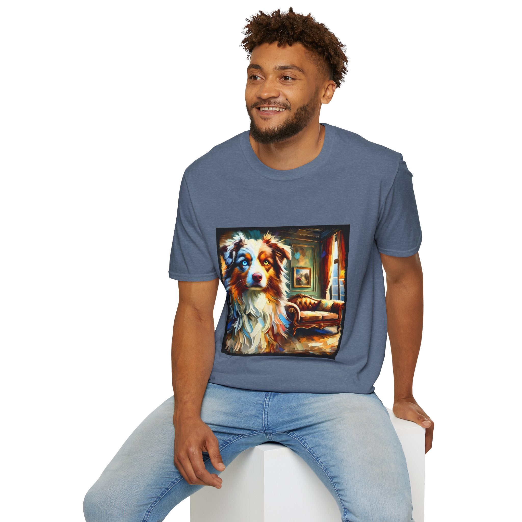 Australian Shepherd Artsy Classic | Unisex Dog T-Shirt