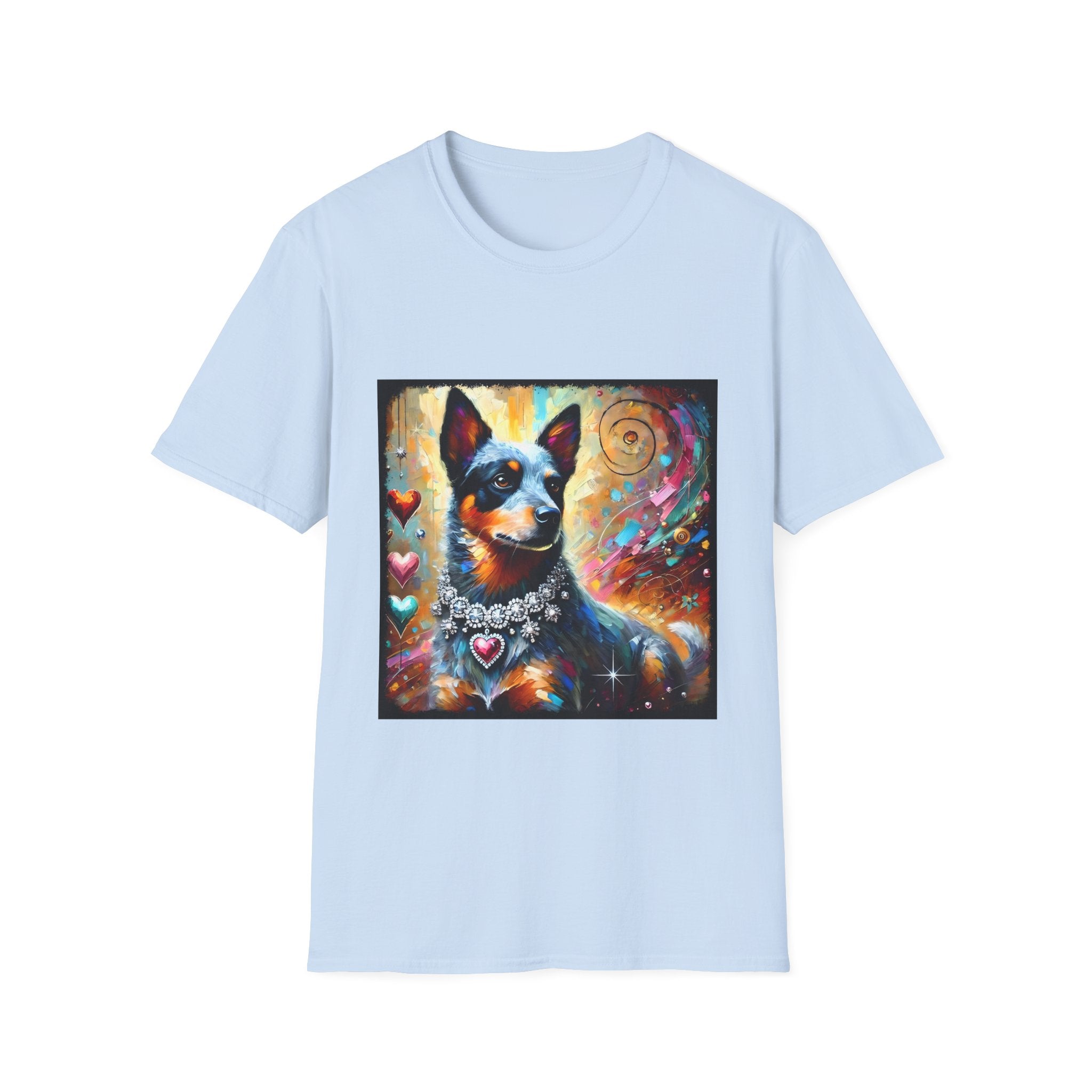 Australian Cattle Dog Diamond Heart Classic | Unisex Dog T-Shirt