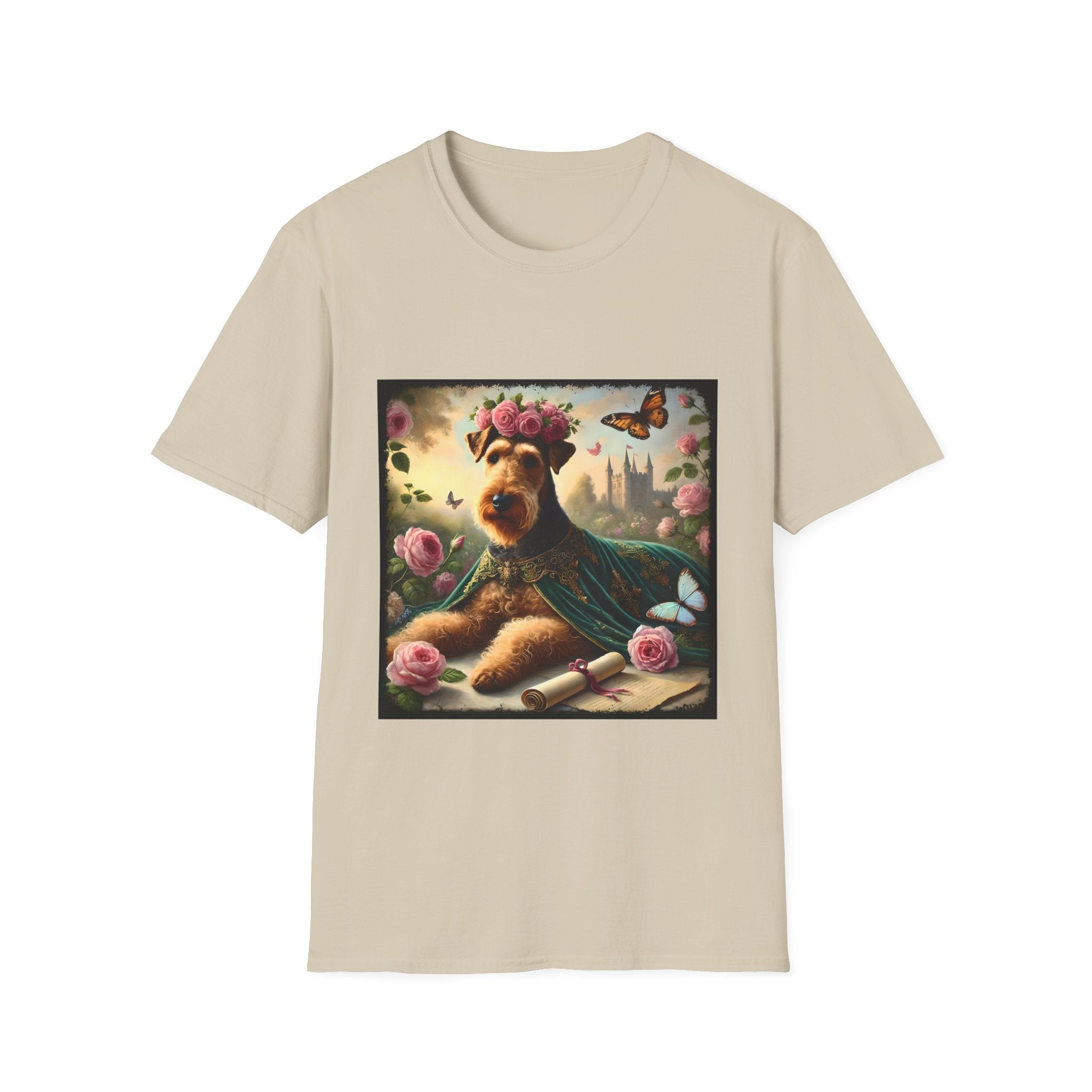 Airedale Terrier Velvet Rose | Unisex Dog T-Shirt