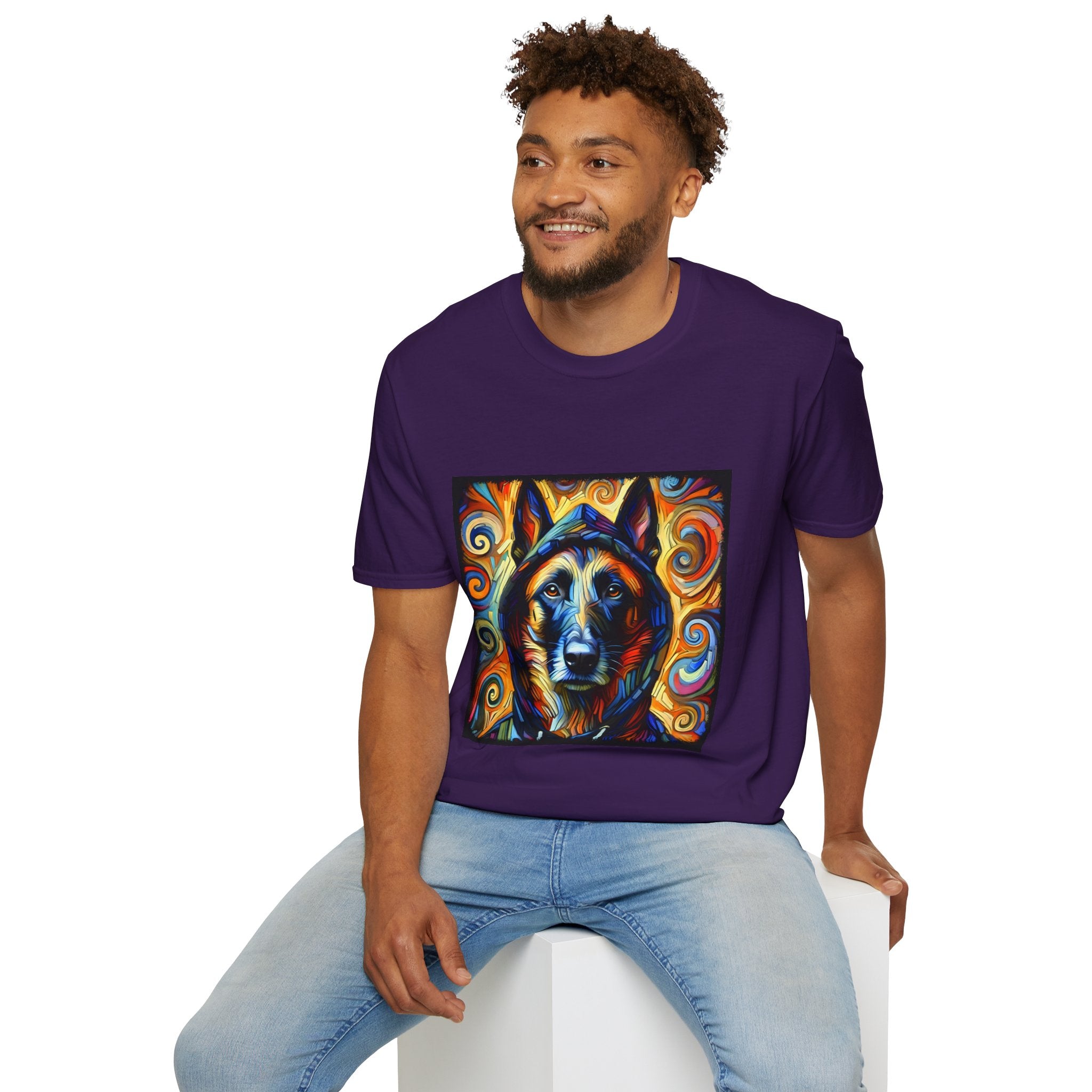 Belgian Malinois Relaxed Swirl | Unisex Dog T-Shirt