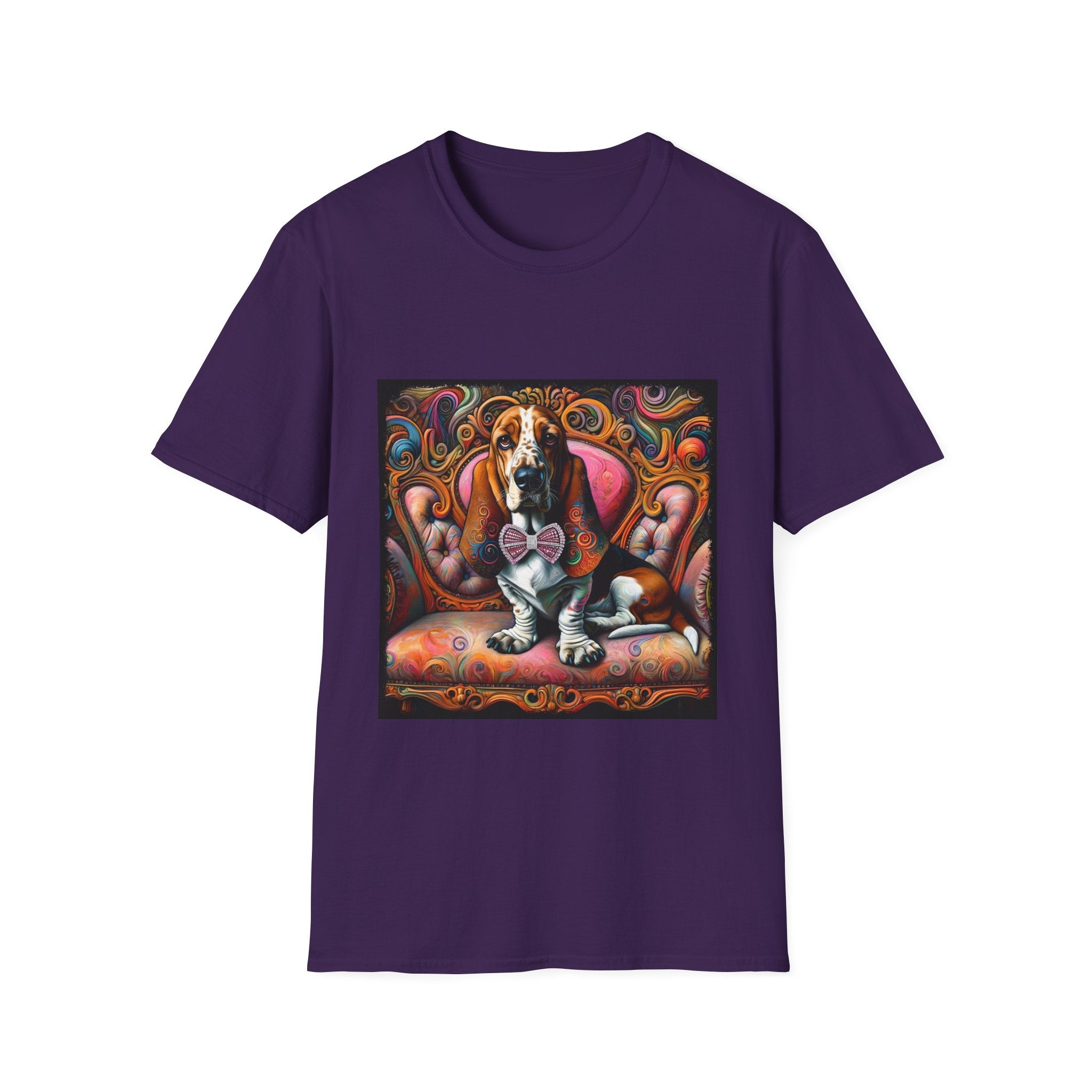 Basset Hound Vivid Swirl | Unisex Dog T-Shirt