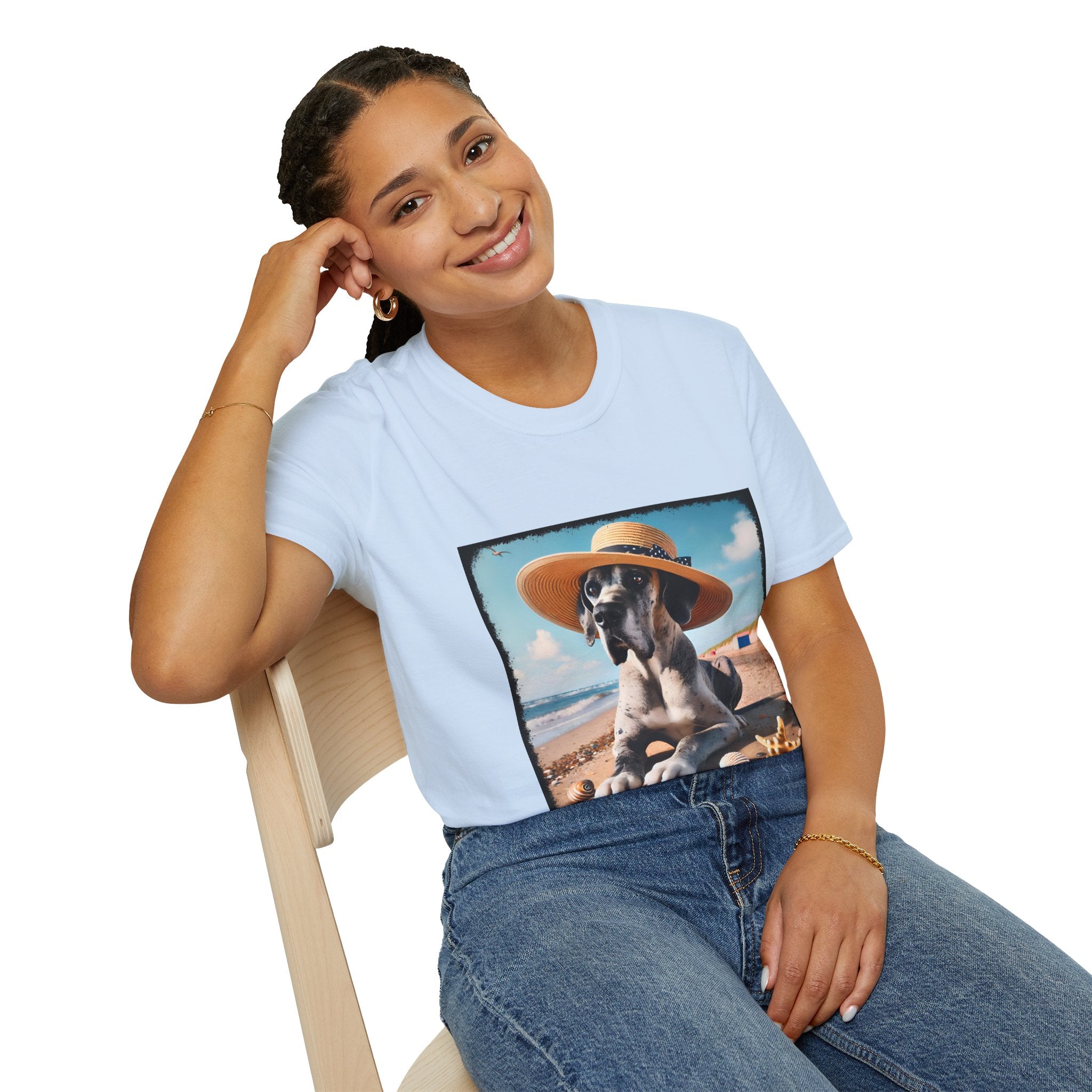 Great Dane Seaside Sass | Unisex Dog T-Shirt
