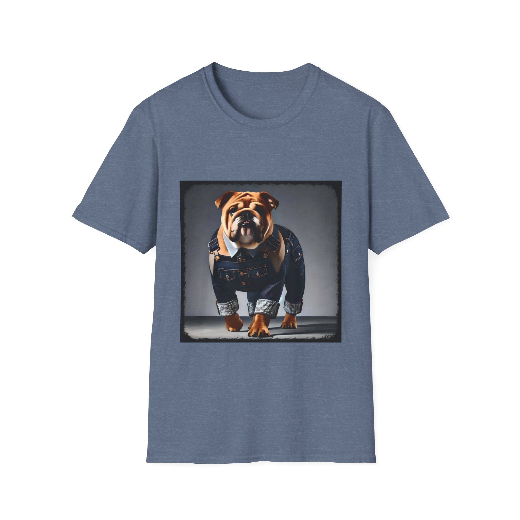 Bulldog Denim Dream | Unisex Dog T-Shirt