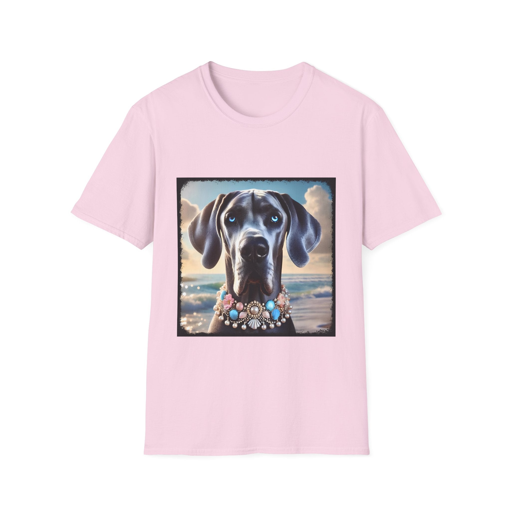 Great Dane Beach Beauty | Unisex Dog T-Shirt