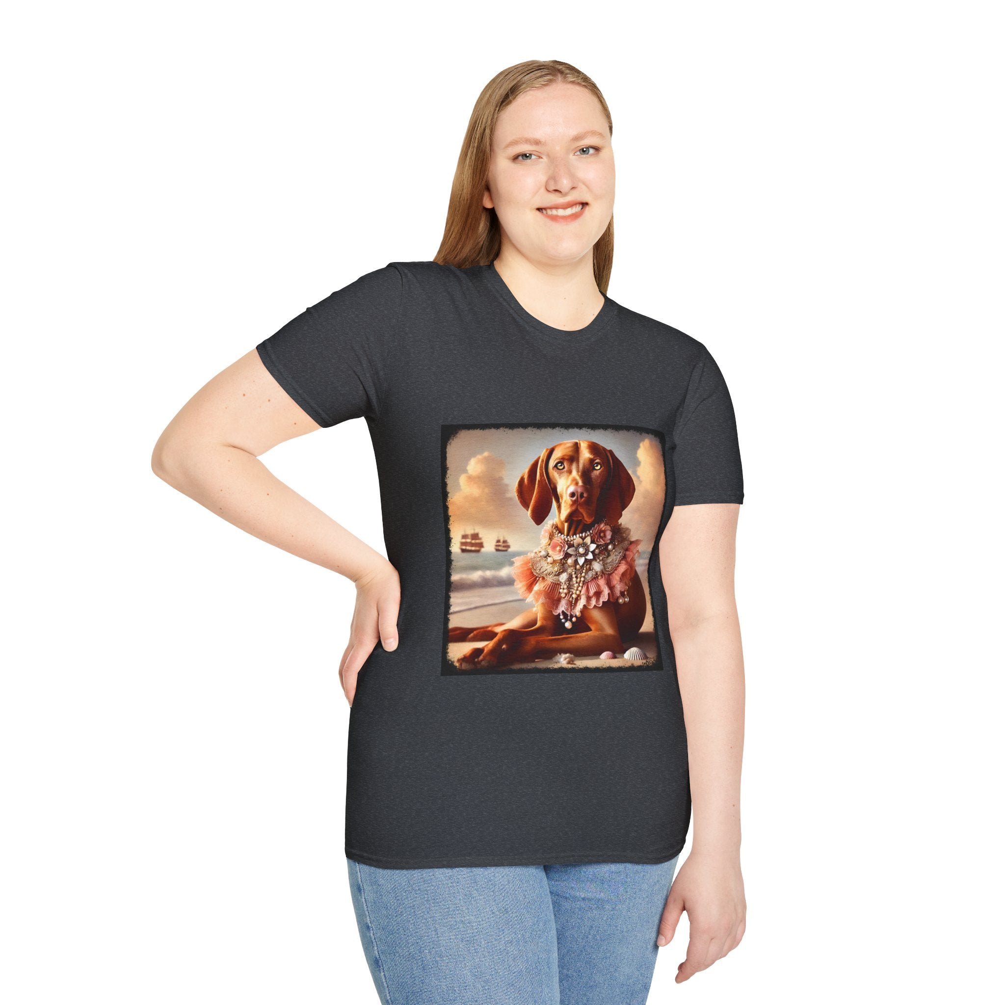 Vizsla Beach Beauty | Unisex Dog T-Shirt