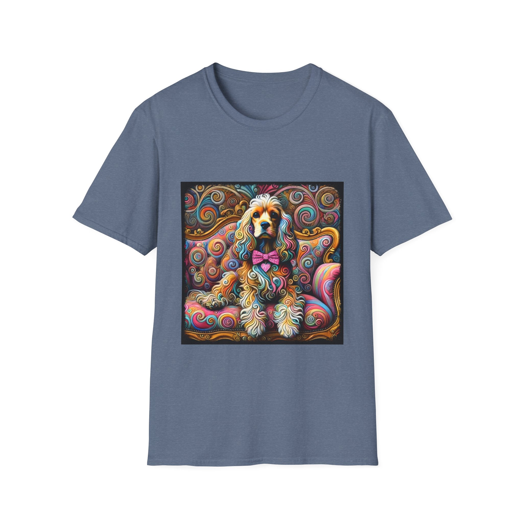 Cocker Spaniel Love Swirl | Unisex Dog T-Shirt
