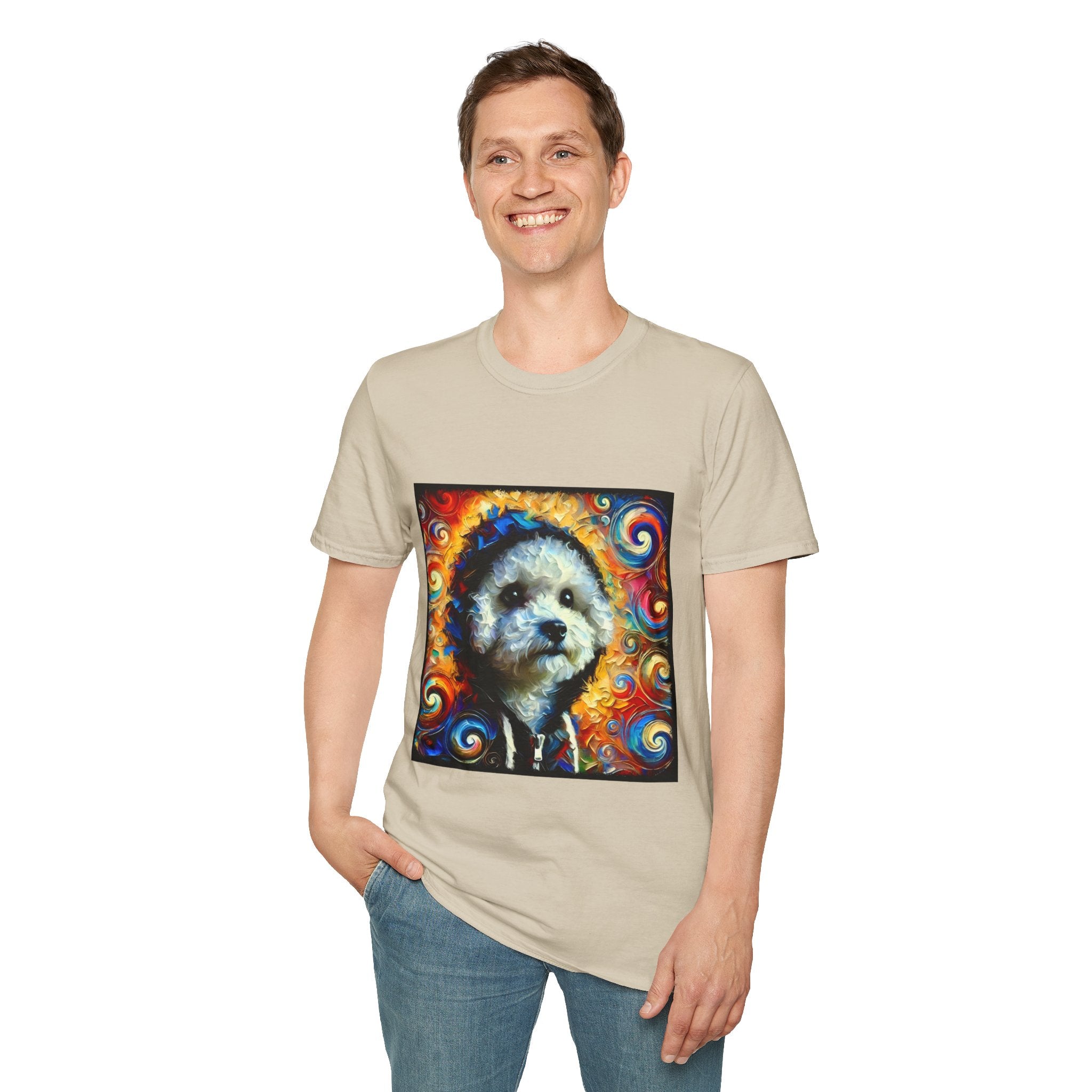 Bichon Frise Urban Swirl | Unisex Dog T-Shirt
