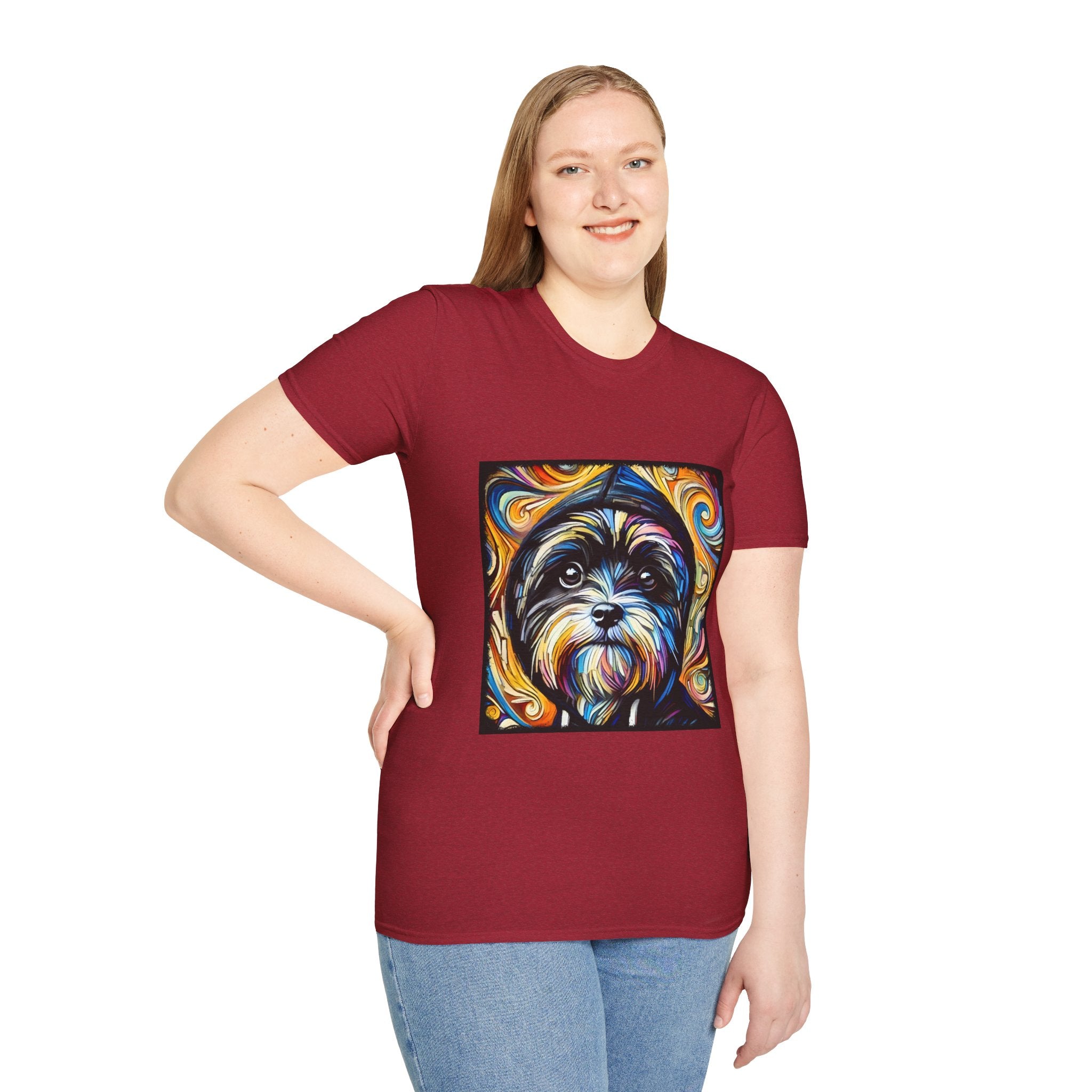 Havanese Street Swirl | Unisex Dog T-Shirt