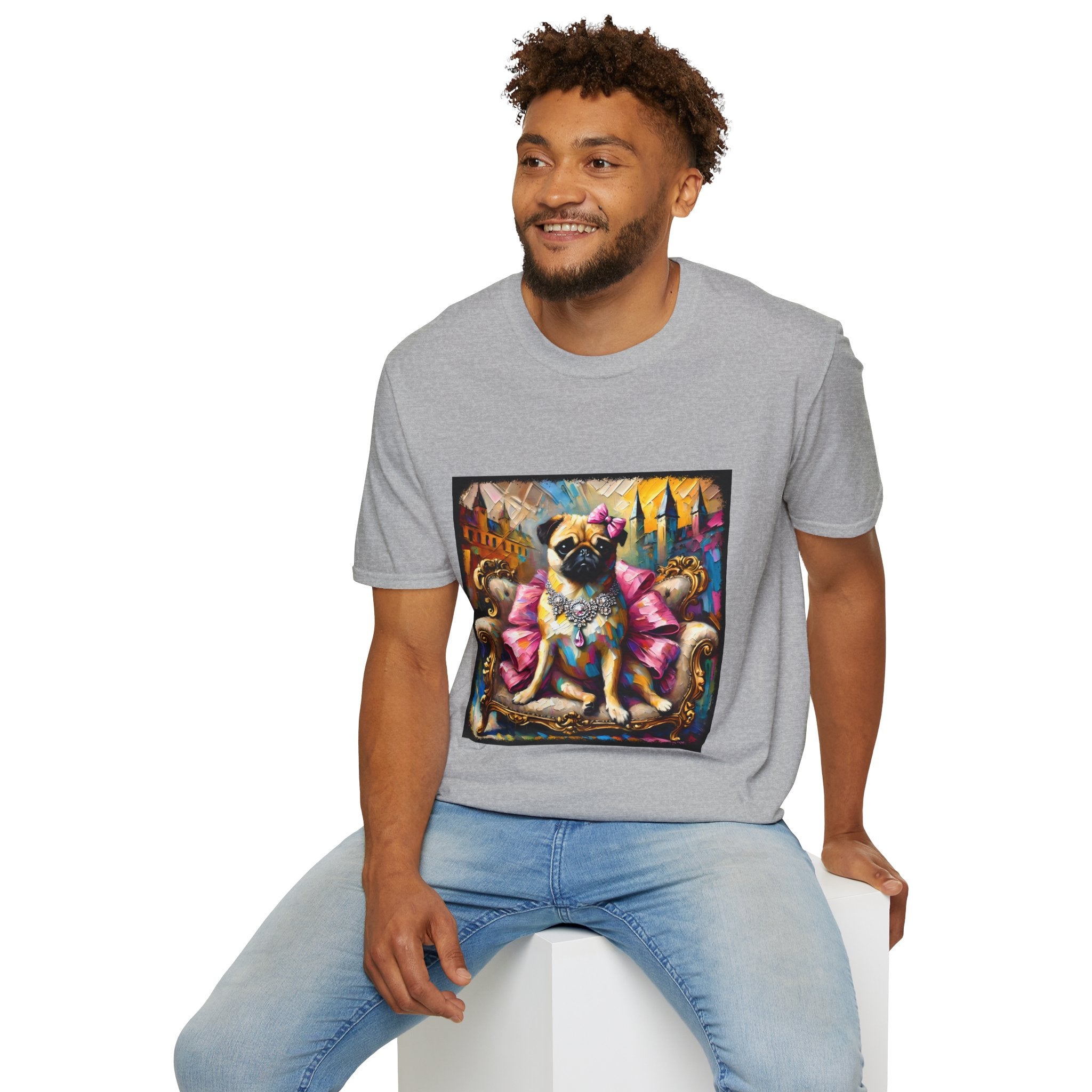 Pug Diamond Princess Classic | Unisex Dog T-Shirt