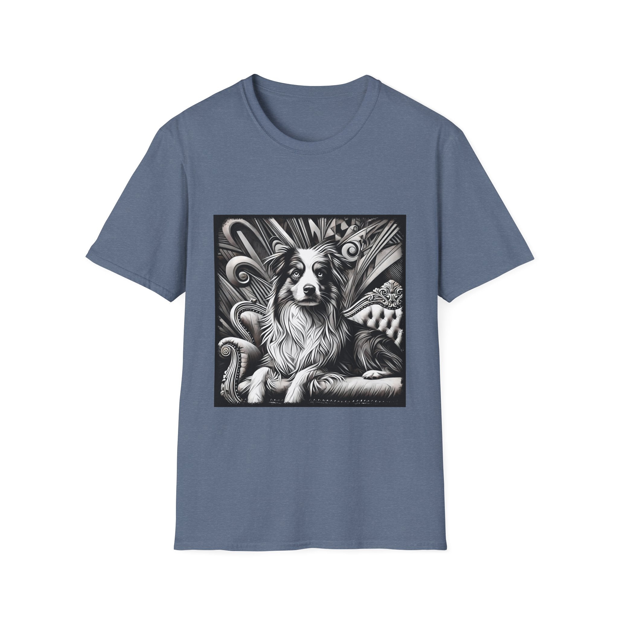 Australian Shepherd B&W Bold | Unisex Dog T-Shirt