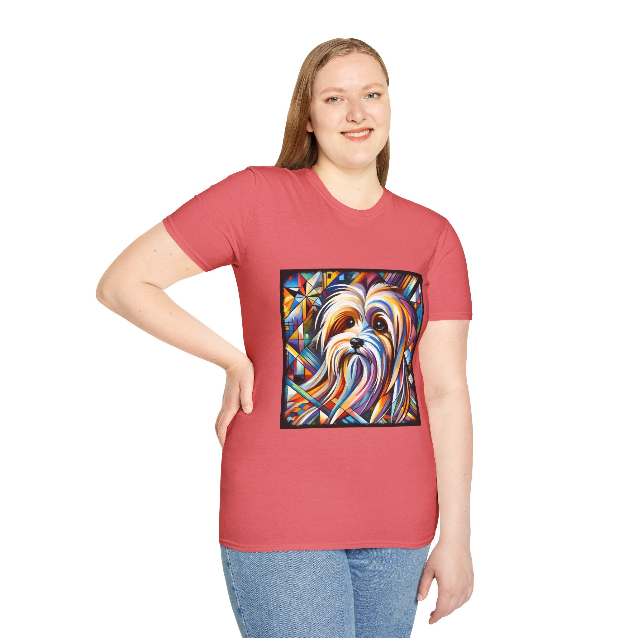 Havanese Multicolor Geometric |  Unisex Dog T-Shirt