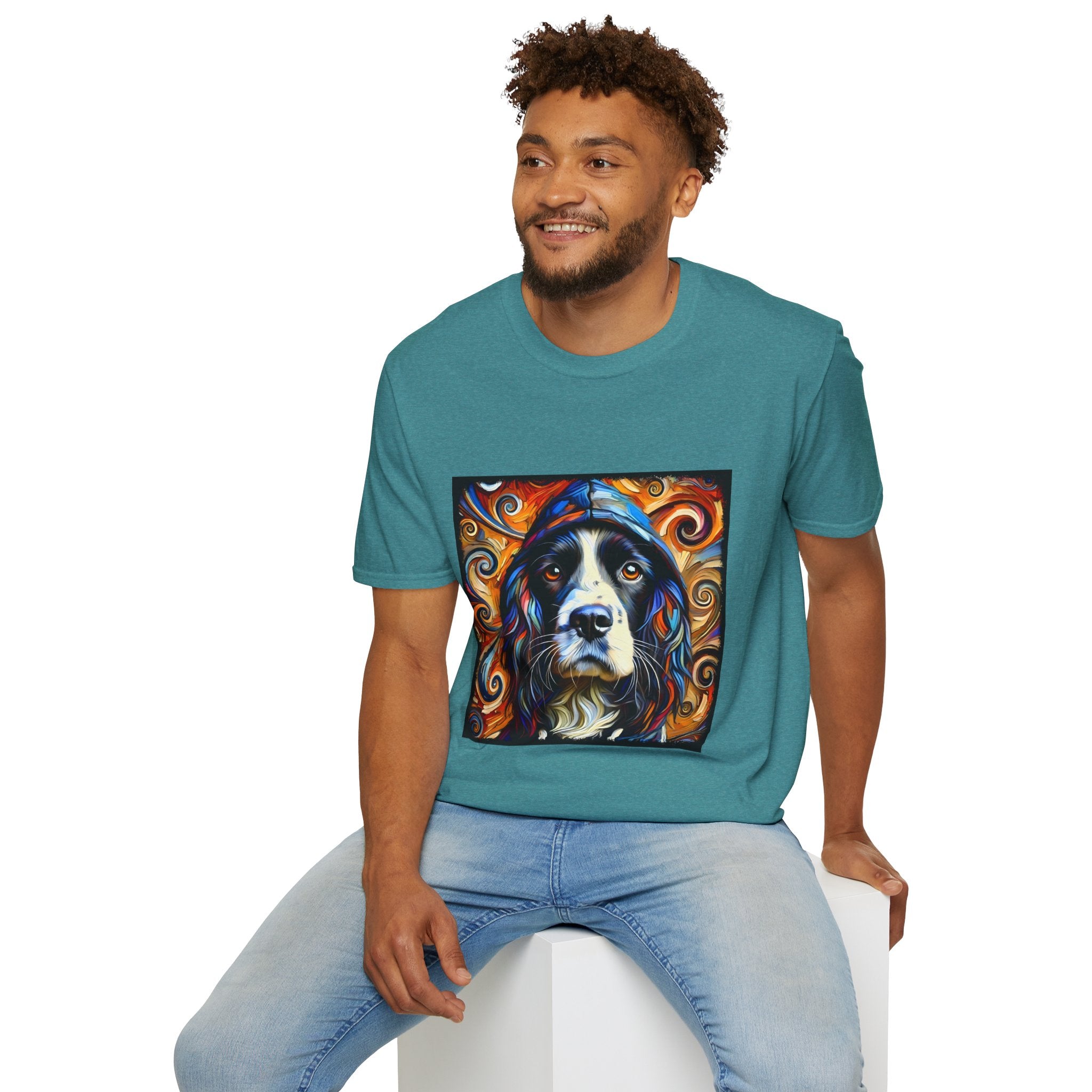English Springer Spaniel Relaxed Swirl | Unisex Dog T-Shirt