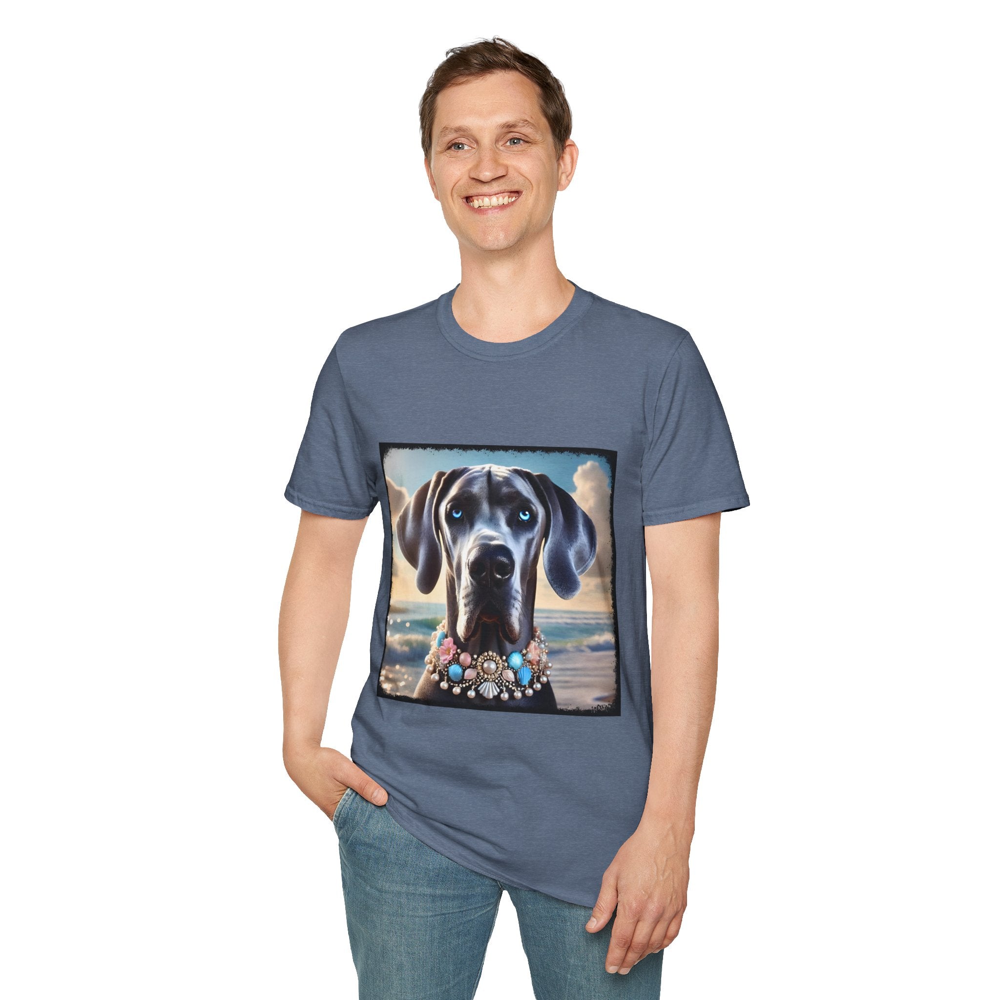 Great Dane Beach Beauty | Unisex Dog T-Shirt