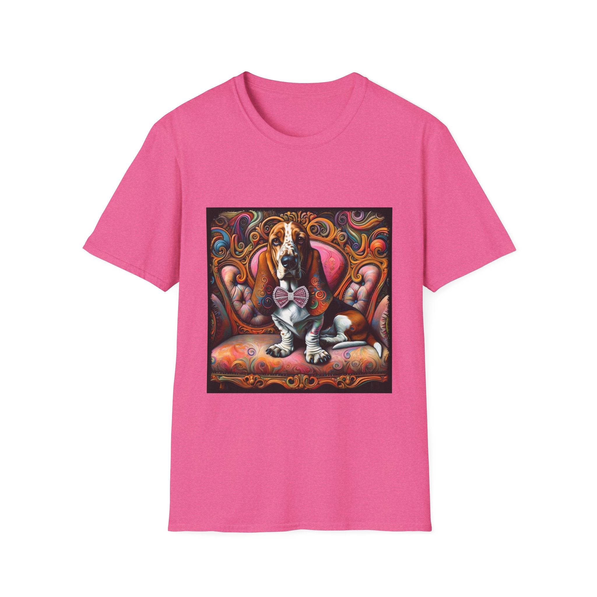 Basset Hound Vivid Swirl | Unisex Dog T-Shirt